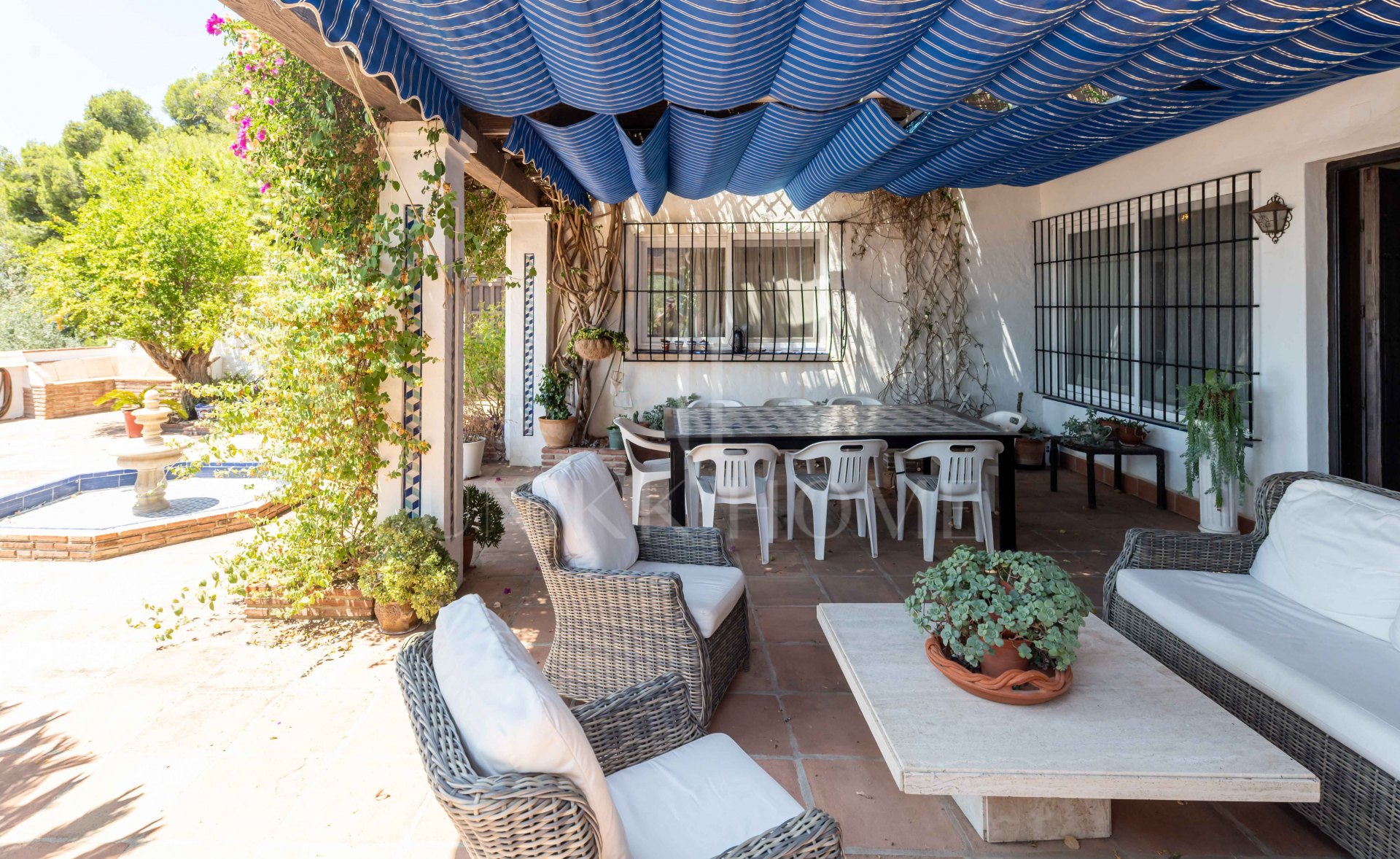 Rustic Andalusian Villa in Mijas pueblo with panoramic Sea and Mountain Views