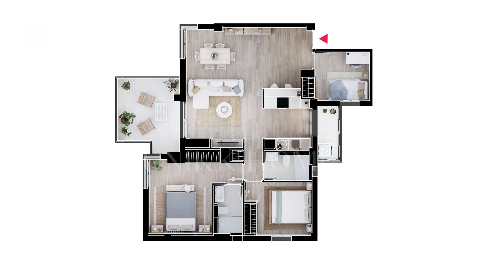 Fully Renovated 3-Bedroom Apartment in Los Boliches with parking and terrace