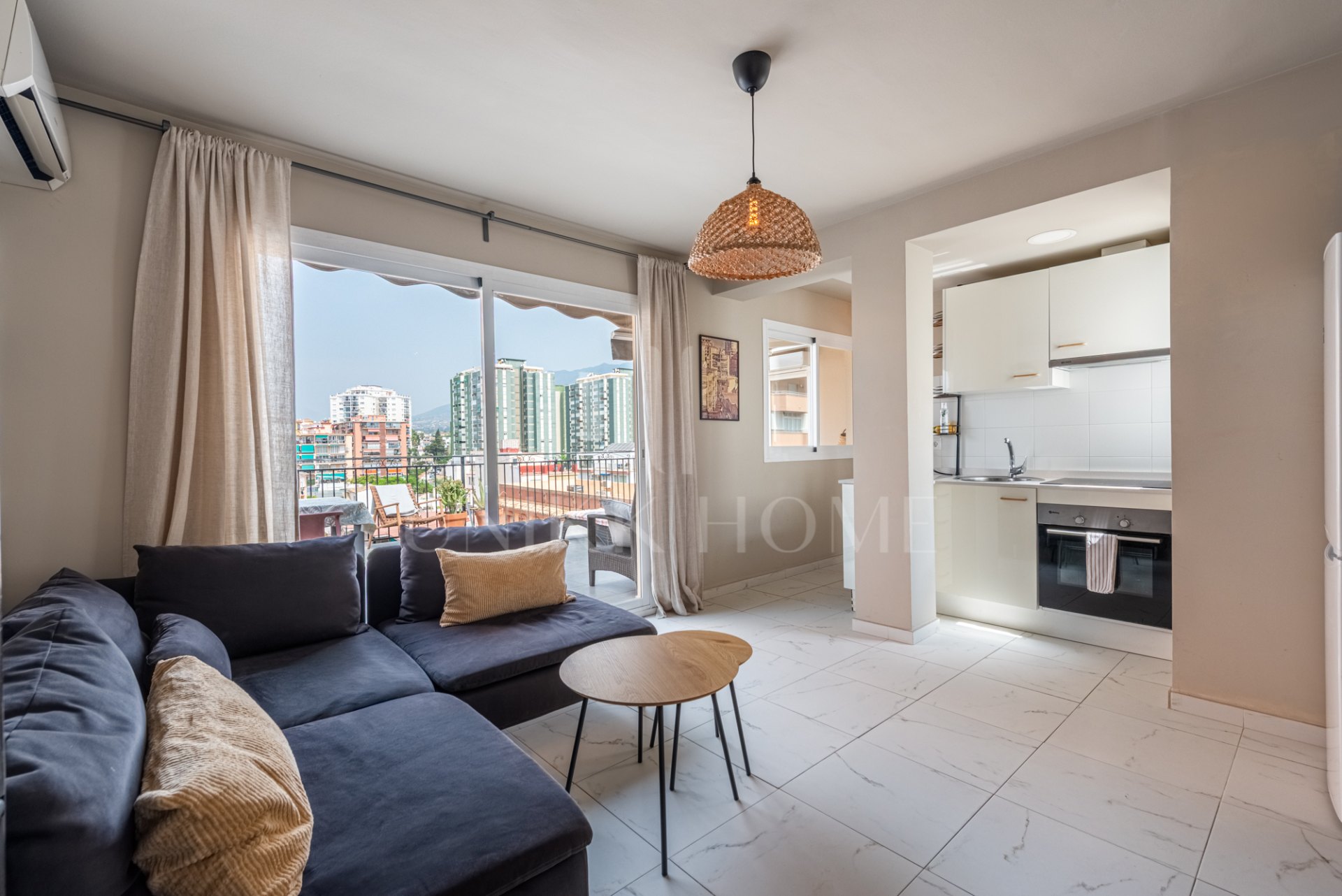Stylish penthouse with a spacious terrace just steps fro the beach in Los Boliches