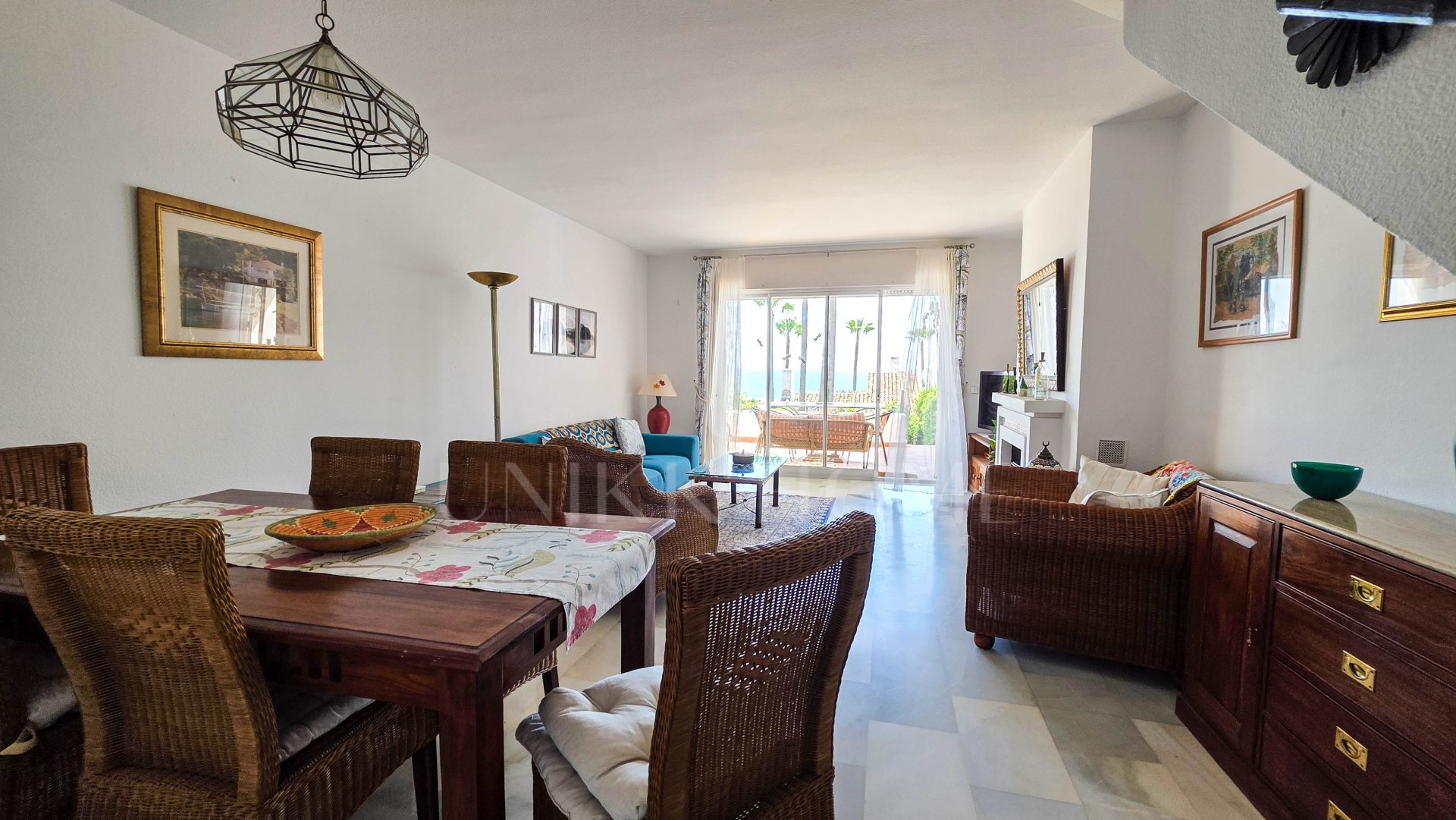 Townhouse with Breathtaking Panoramic Sea and Mountain Views in Las Brisas, La Duquesa