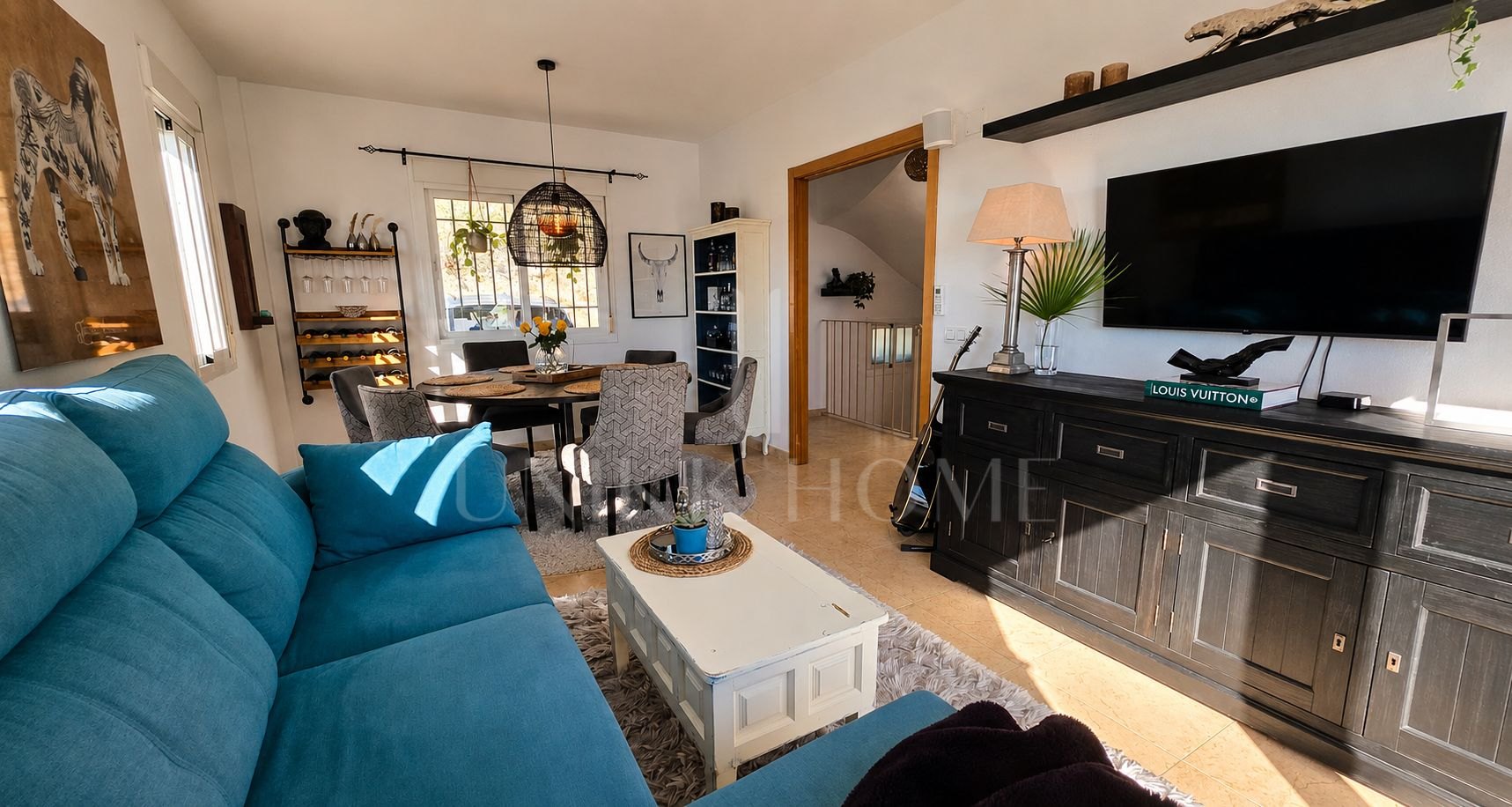 Charming Semi-Detached Townhouse with Panoramic Mountain and Sea Views in Casares