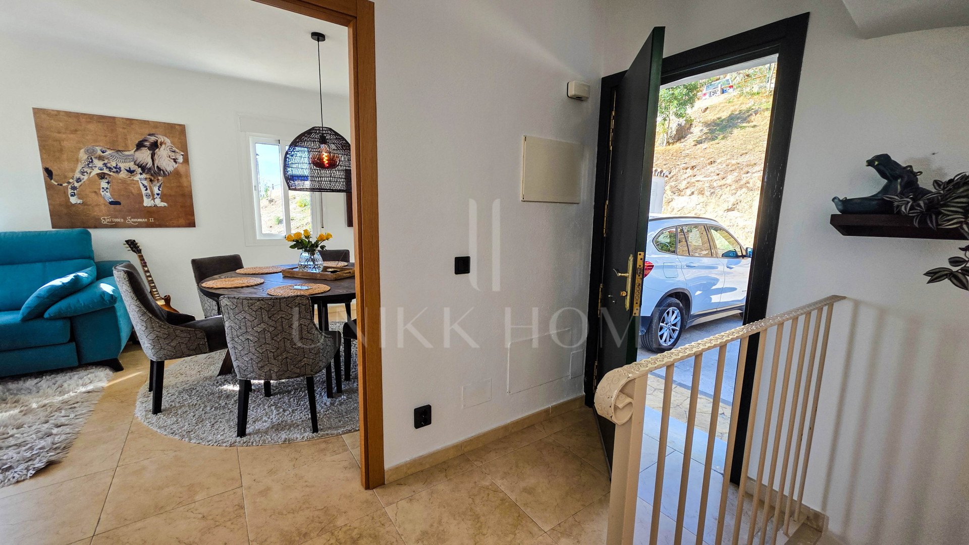 Charming Semi-Detached Townhouse with Panoramic Mountain and Sea Views in Casares