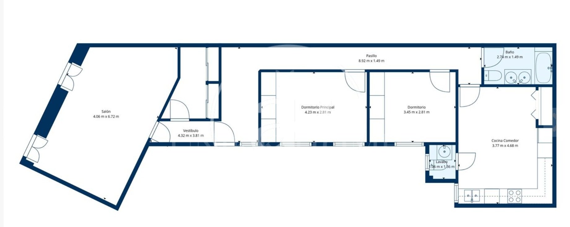 Magnífica vivienda de 2 dormitorios, 146 m2 en pleno corazón de Chamberí.