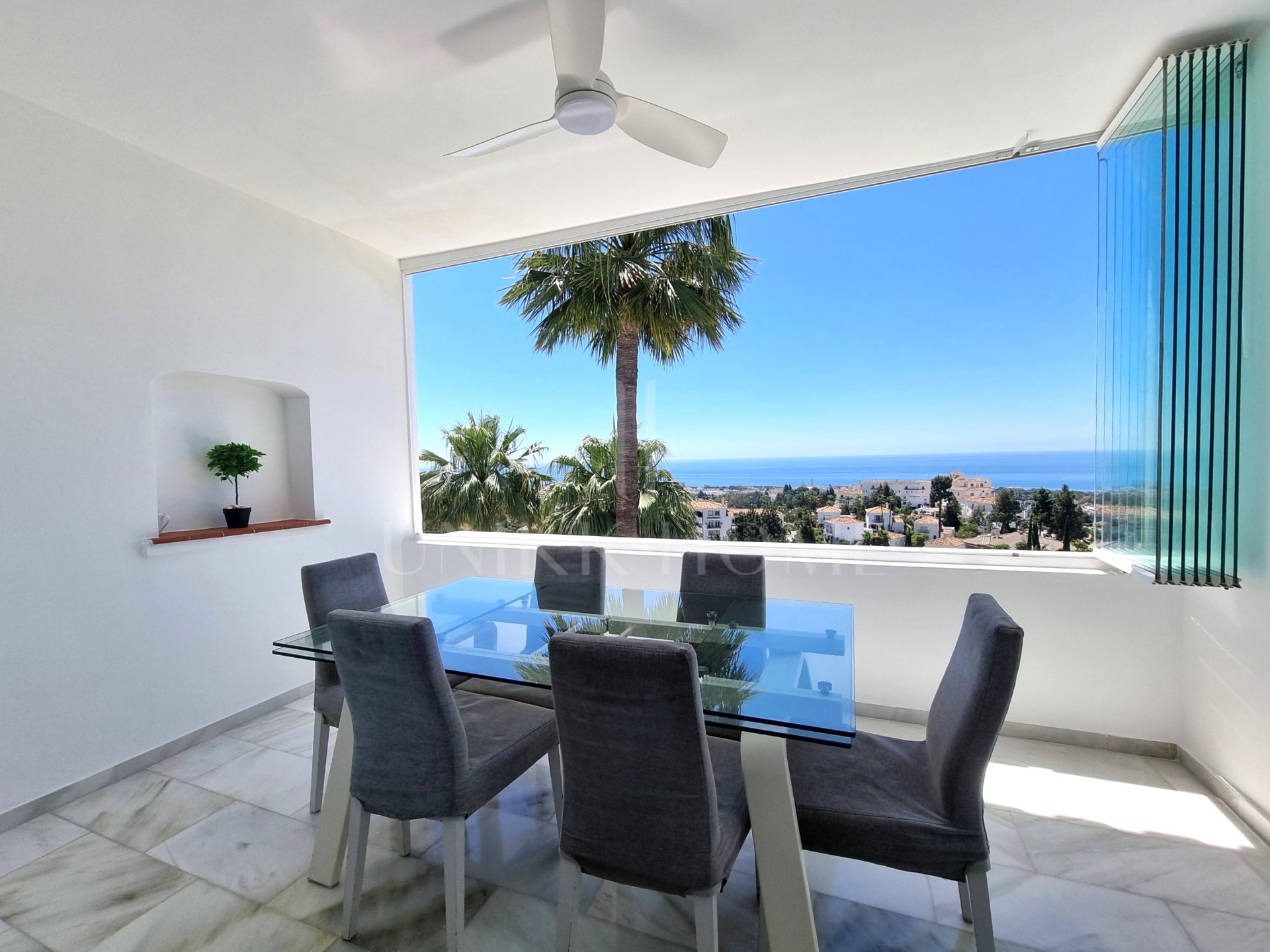 A duplex penthouse with the most stunning panoramic sea views in Calahonda.