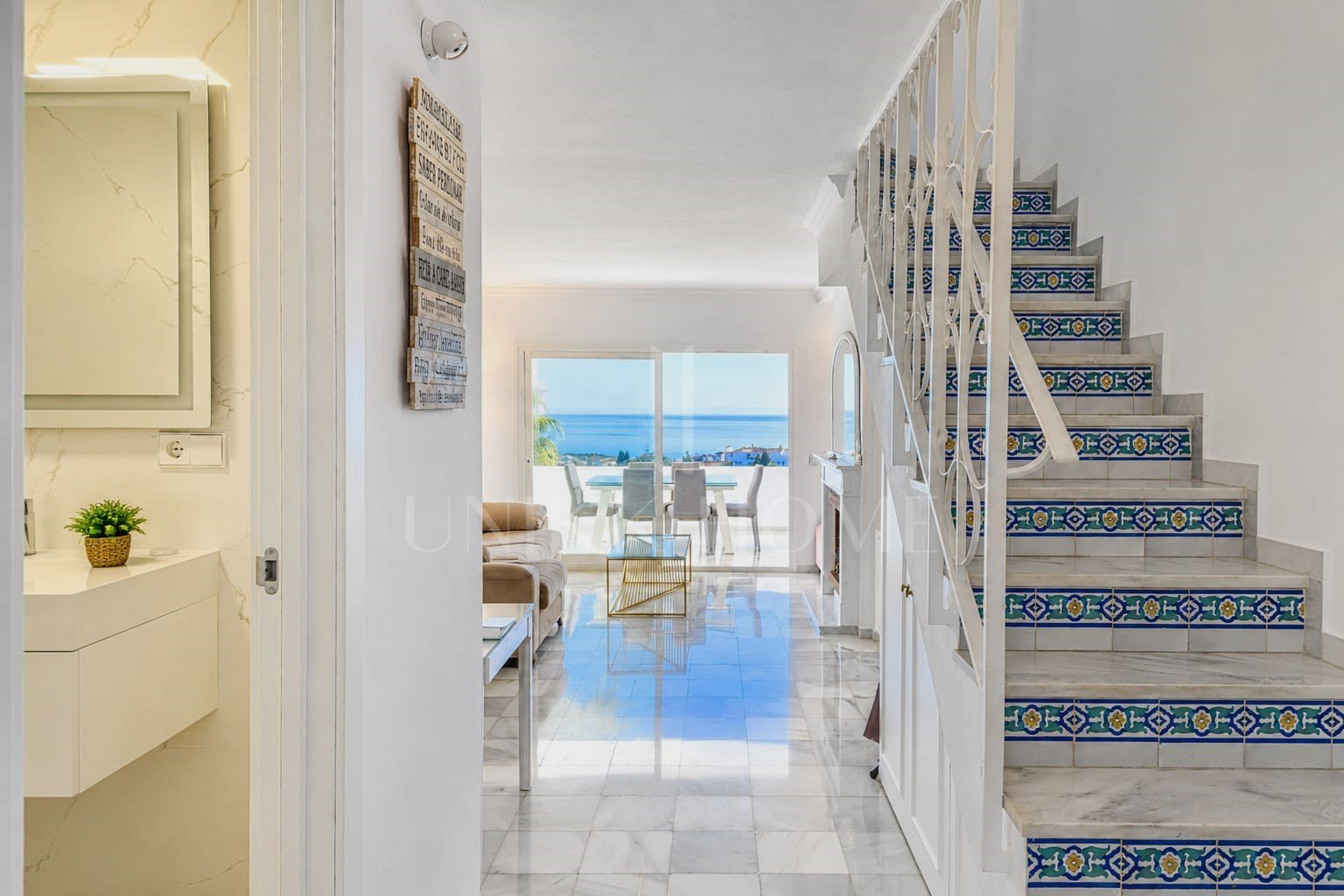 A duplex penthouse with the most stunning panoramic sea views in Calahonda.