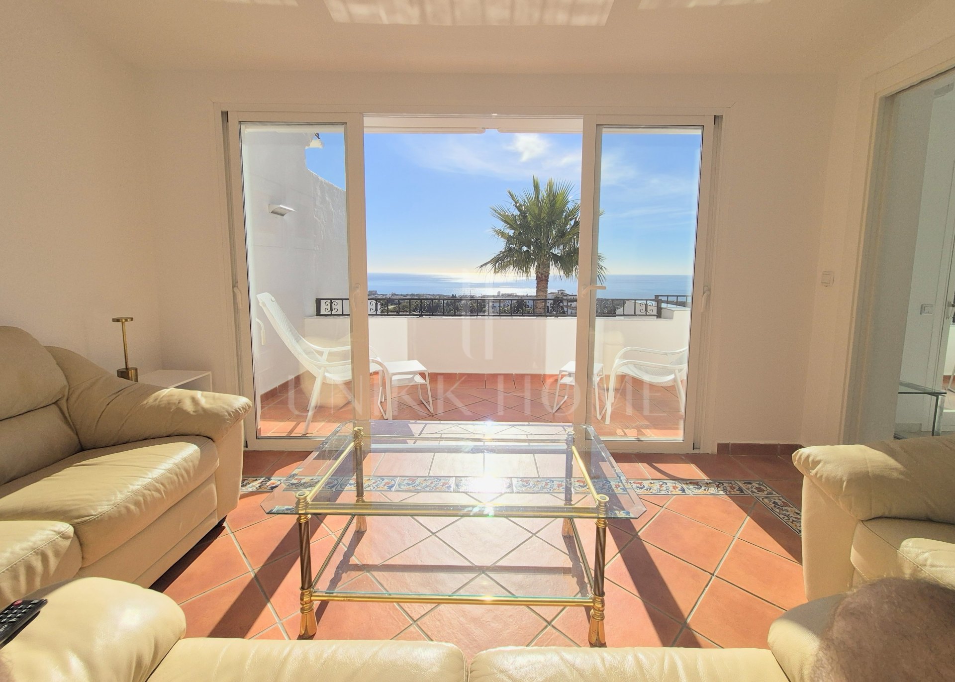 A duplex penthouse with the most stunning panoramic sea views in Calahonda.