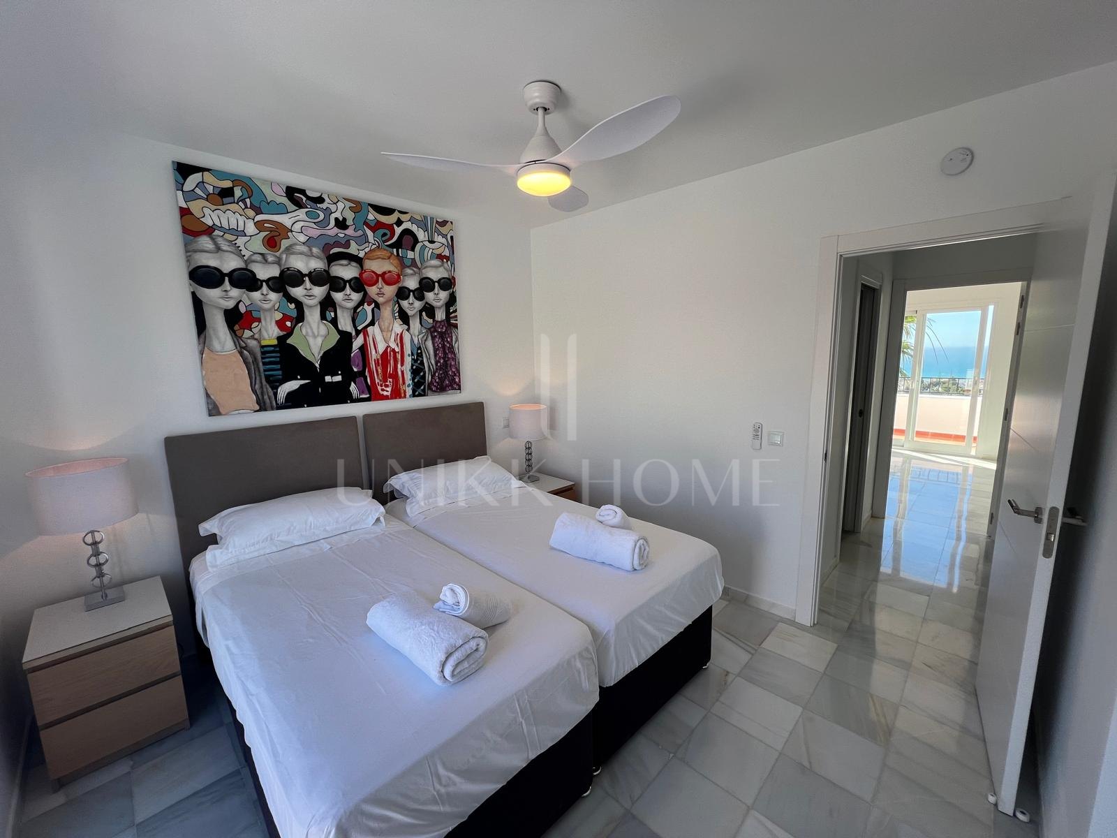 A duplex penthouse with the most stunning panoramic sea views in Calahonda.