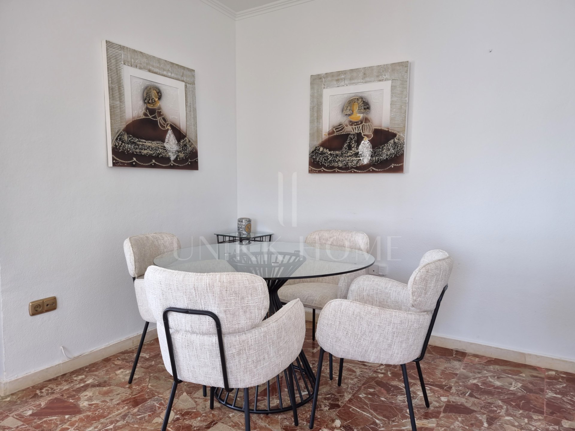 This exclusive 4th-floor apartment is a true coastal sanctuary, offering uninterrupted sea views and direct access to pristine beaches and lush communal gardens.
