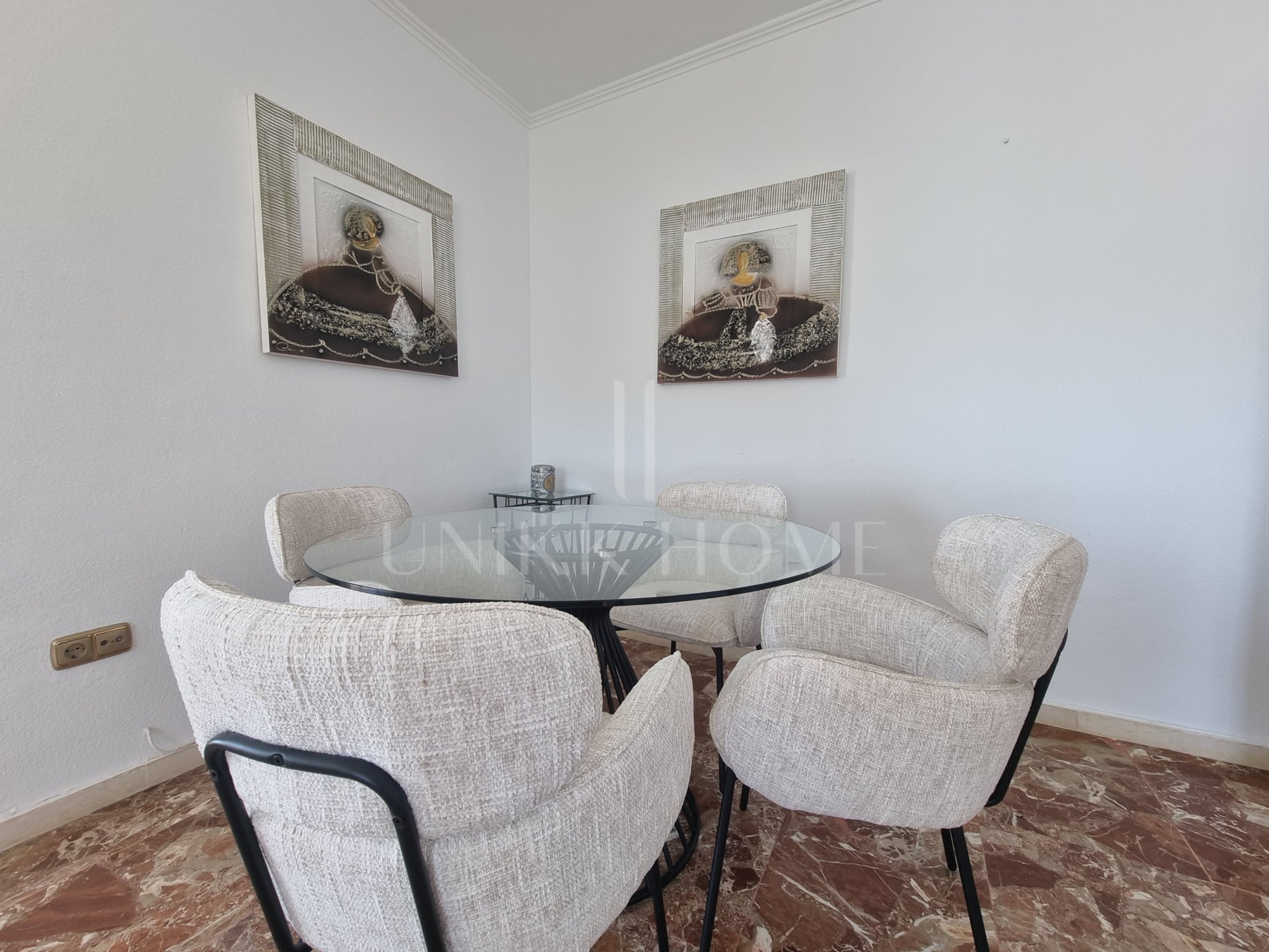This exclusive 4th-floor apartment is a true coastal sanctuary, offering uninterrupted sea views and direct access to pristine beaches and lush communal gardens.
