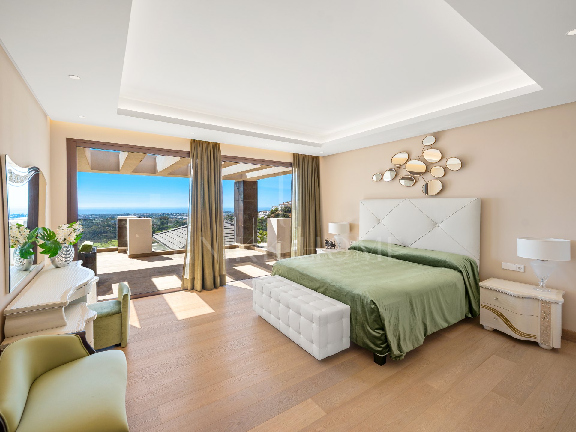 Stylish and modern luxury villa with panoramic sea views in La Reserva del Alcuzcuz, Benahavis