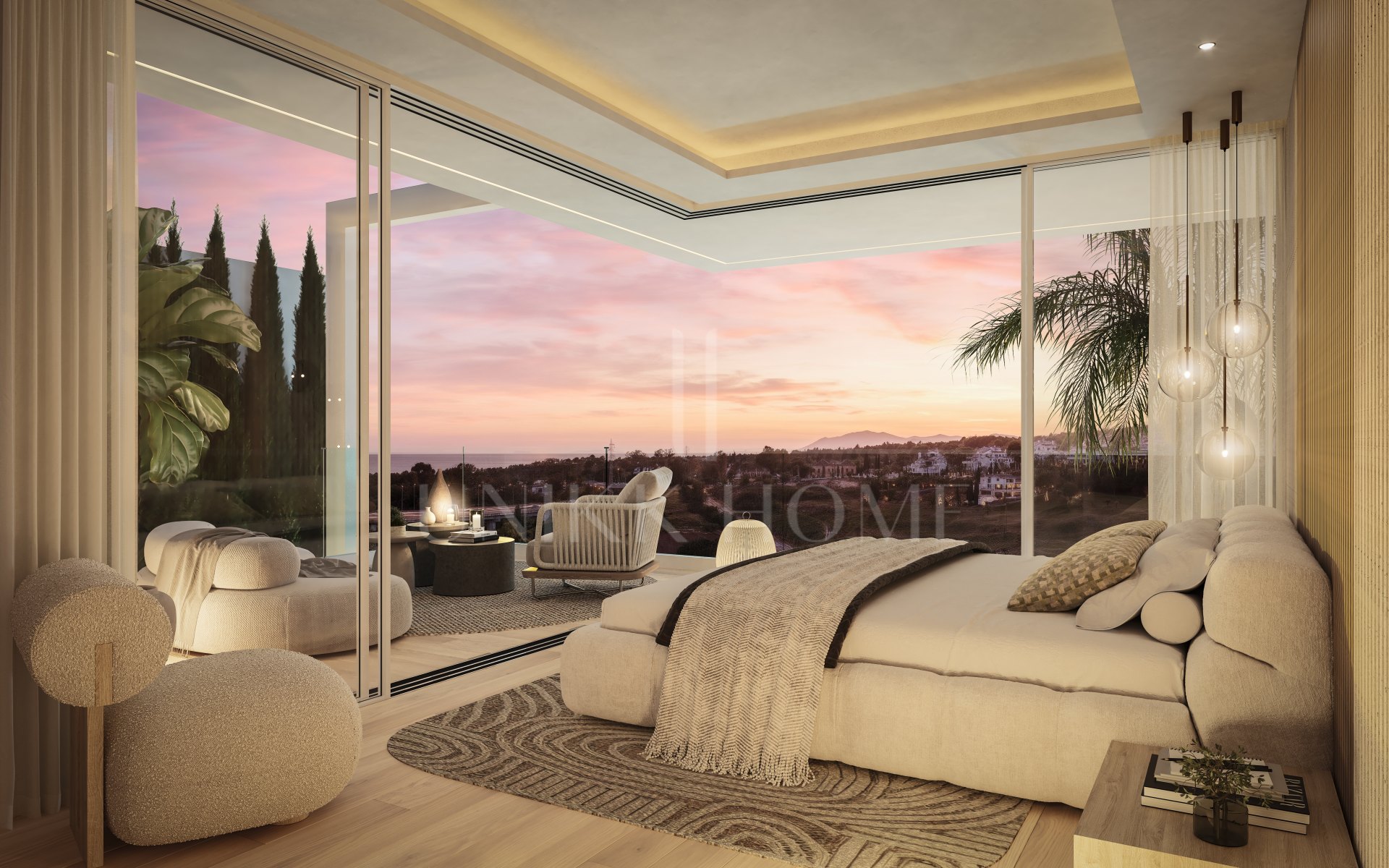 Villa de lujo en Marbella, zona Valdeolletas, con piscina privada y vistas al mar