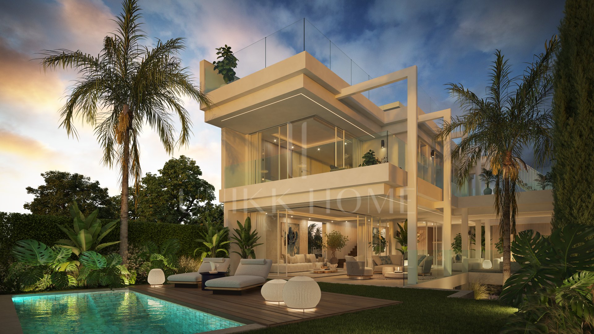 Villa de lujo en Marbella, zona Valdeolletas, con piscina privada y vistas al mar