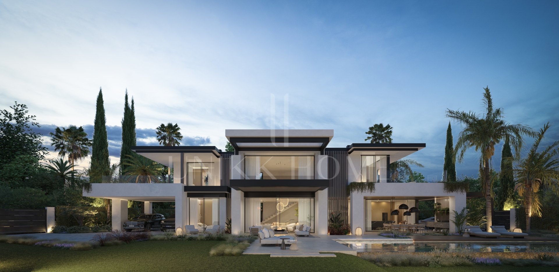 Blume, exclusiva colección boutique de 3 villas contemporáneas a pocos pasos de la playa, en una de las zonas residenciales más exclusivas de Marbella.