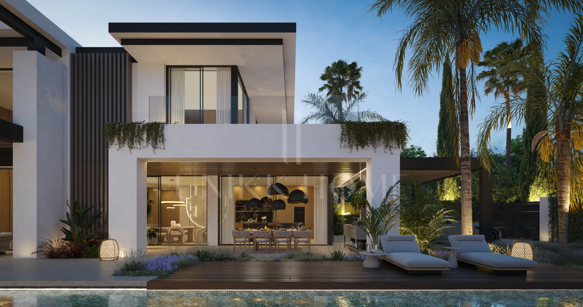 Blume, exclusiva colección boutique de 3 villas contemporáneas a pocos pasos de la playa, en una de las zonas residenciales más exclusivas de Marbella.