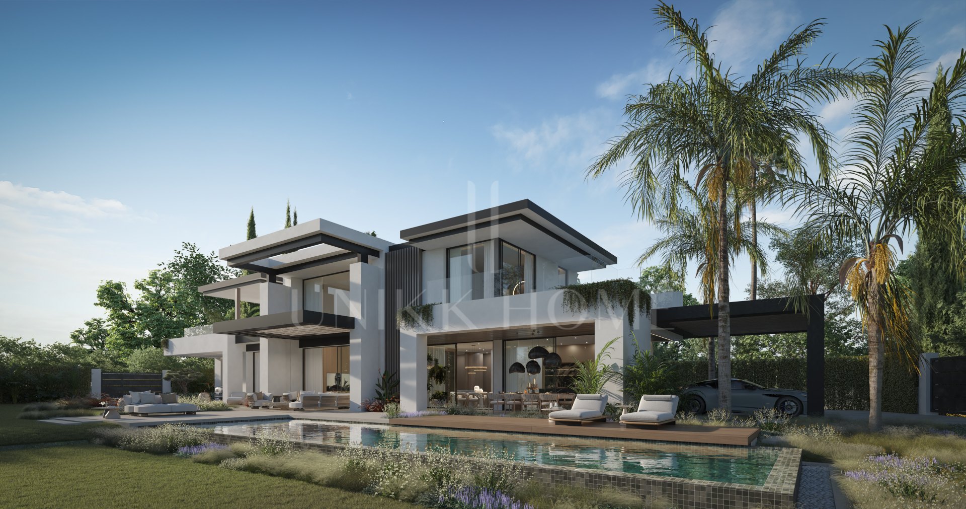 Blume, exclusiva colección boutique de 3 villas contemporáneas a pocos pasos de la playa, en una de las zonas residenciales más exclusivas de Marbella.