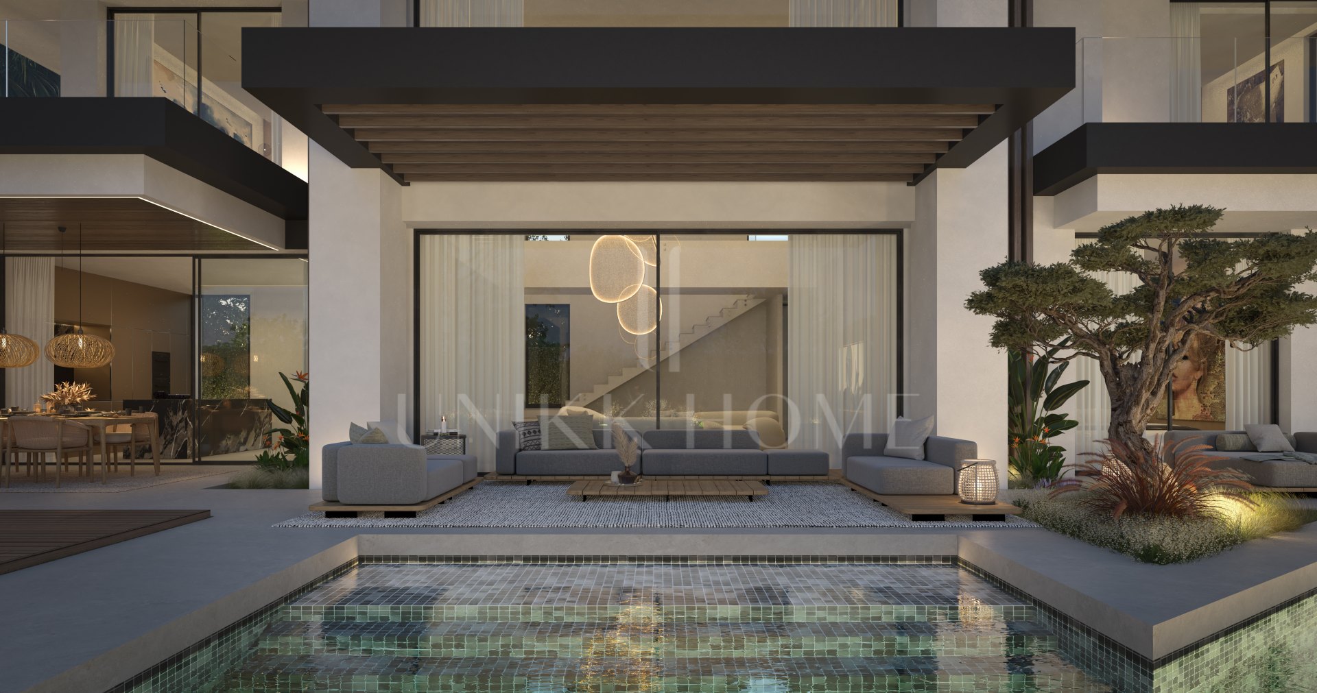 Blume, exclusiva colección boutique de 3 villas contemporáneas a pocos pasos de la playa, en una de las zonas residenciales más exclusivas de Marbella.