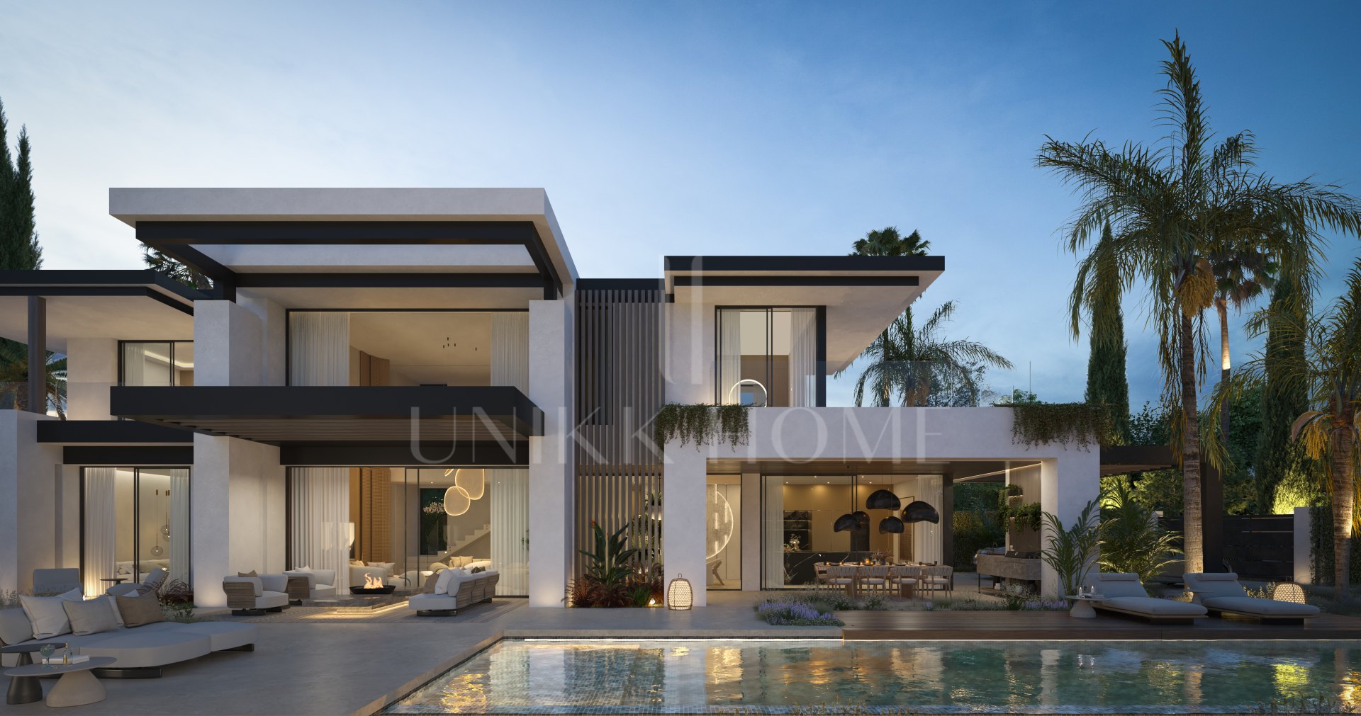 Blume, exclusiva colección boutique de 3 villas contemporáneas a pocos pasos de la playa, en una de las zonas residenciales más exclusivas de Marbella.