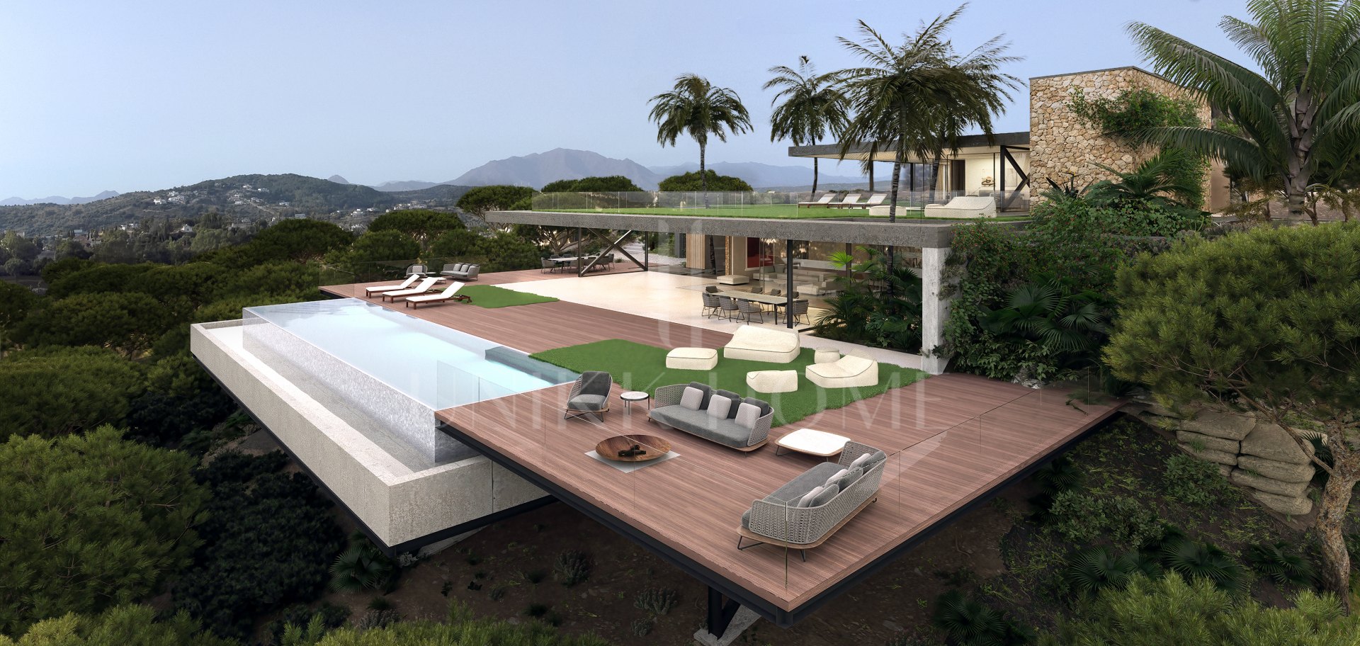 Seaview plot almenara golf with unique flow81 architects project and building license