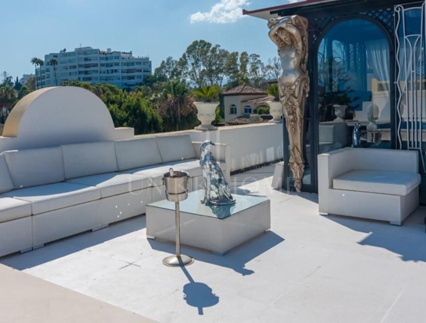 Exclusive Art Deco Duplex Penthouse with Private Pool in Guadalmina Alta, Marbella