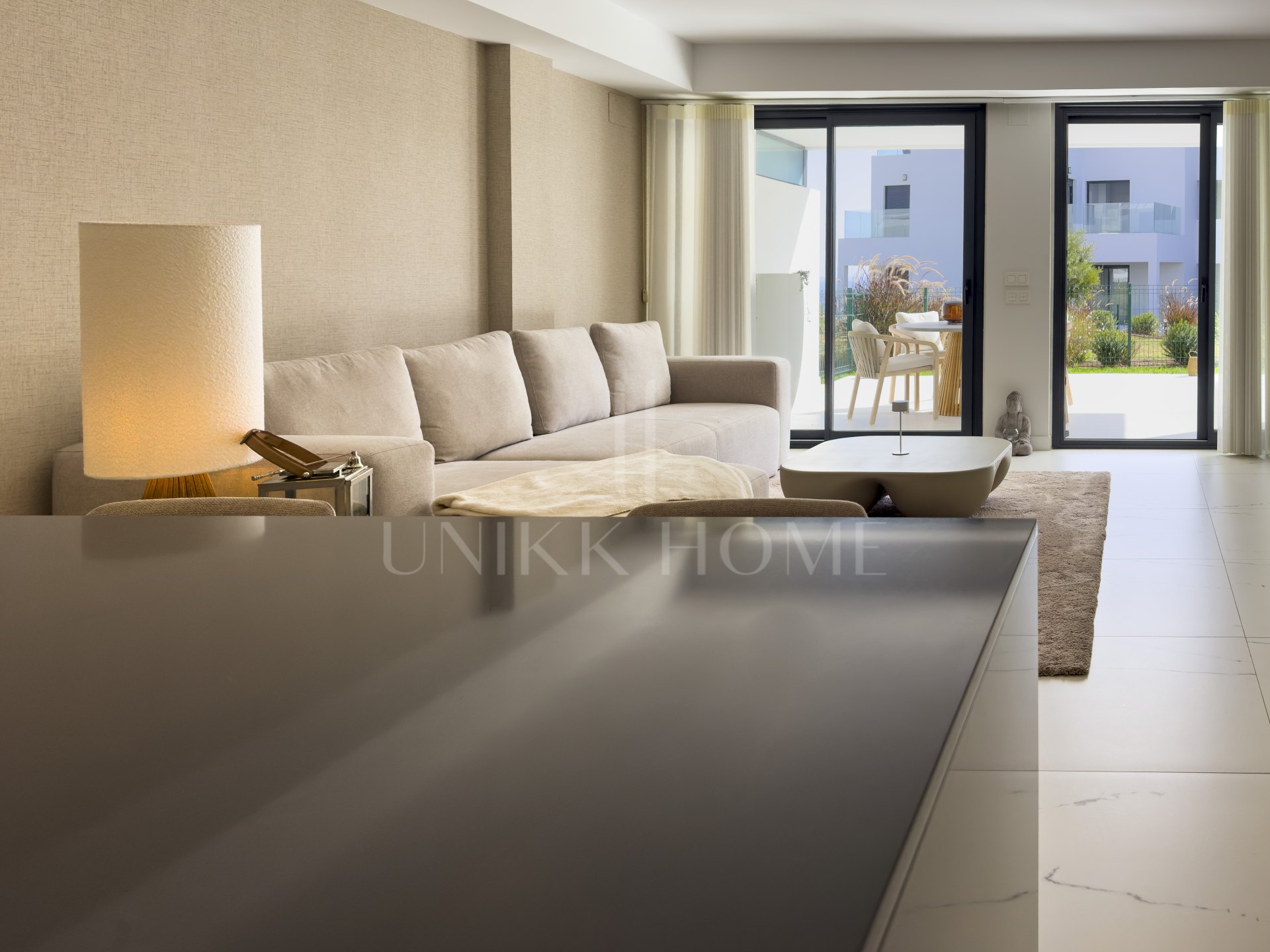 Modern apartment with terrace and sea views