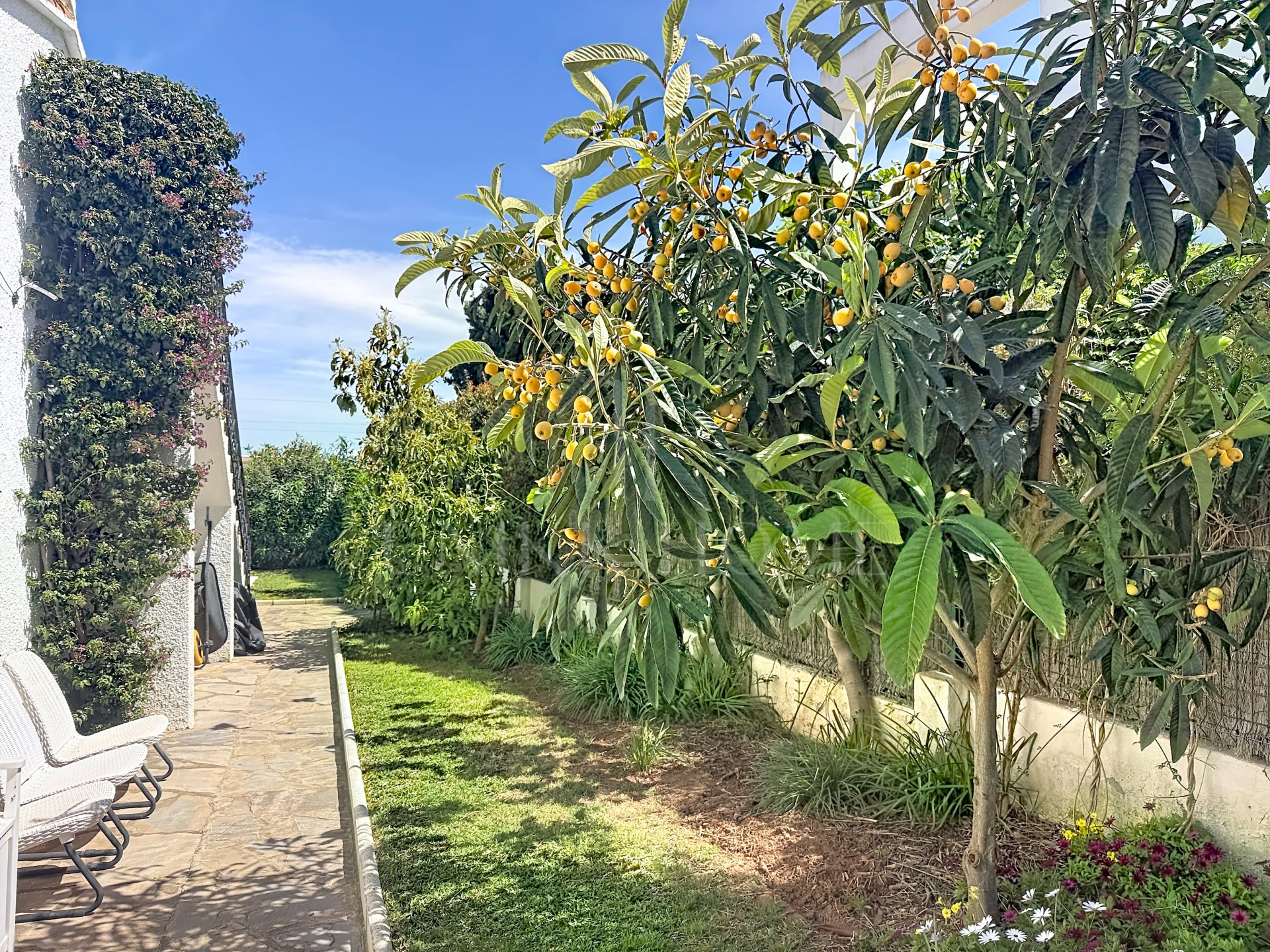 Casa independiente con estilo Andaluz en Manilva, Jardin Tropical