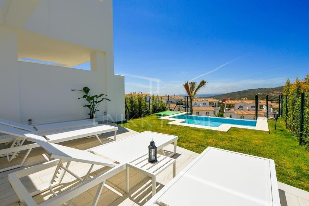 Semi-Detached Villa with Panoramic Sea and Gibraltar Views on the Costa del Sol