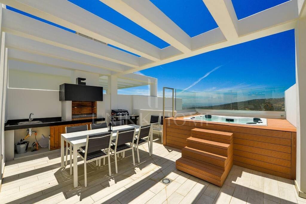 Semi-Detached Villa with Panoramic Sea and Gibraltar Views on the Costa del Sol