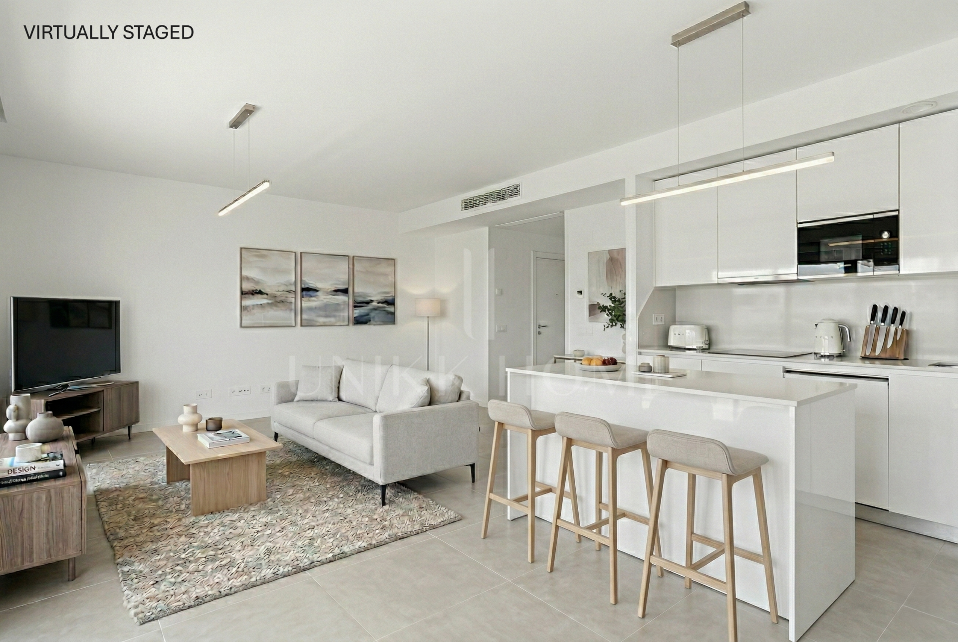 Elegante y orientado al suroeste apartamento de dos dormitorios situado en la codiciada comunidad cerrada Acqua Gardens en la Nueva Milla de Oro, Estepona