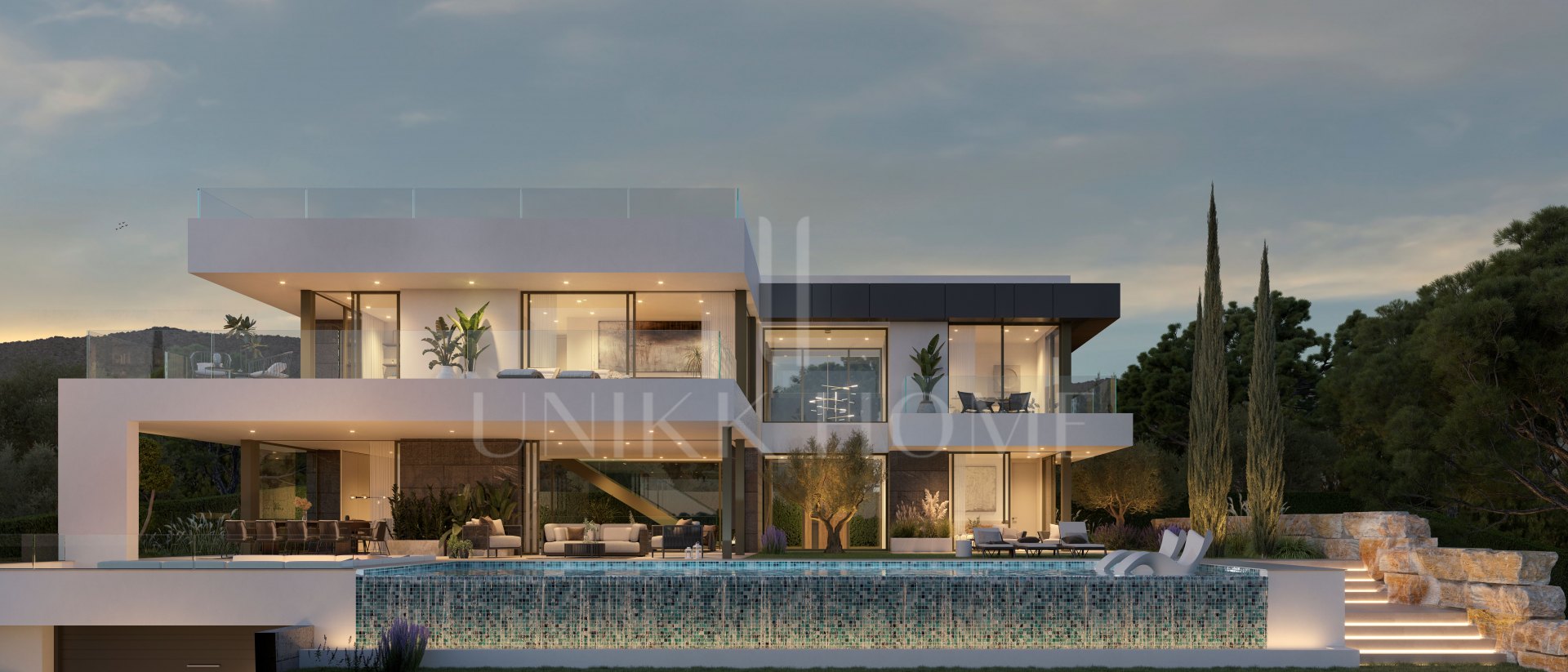 Luxury Villa with Panoramic Sea & Golf Views – Completion 2027, Artola Alta, Marbella