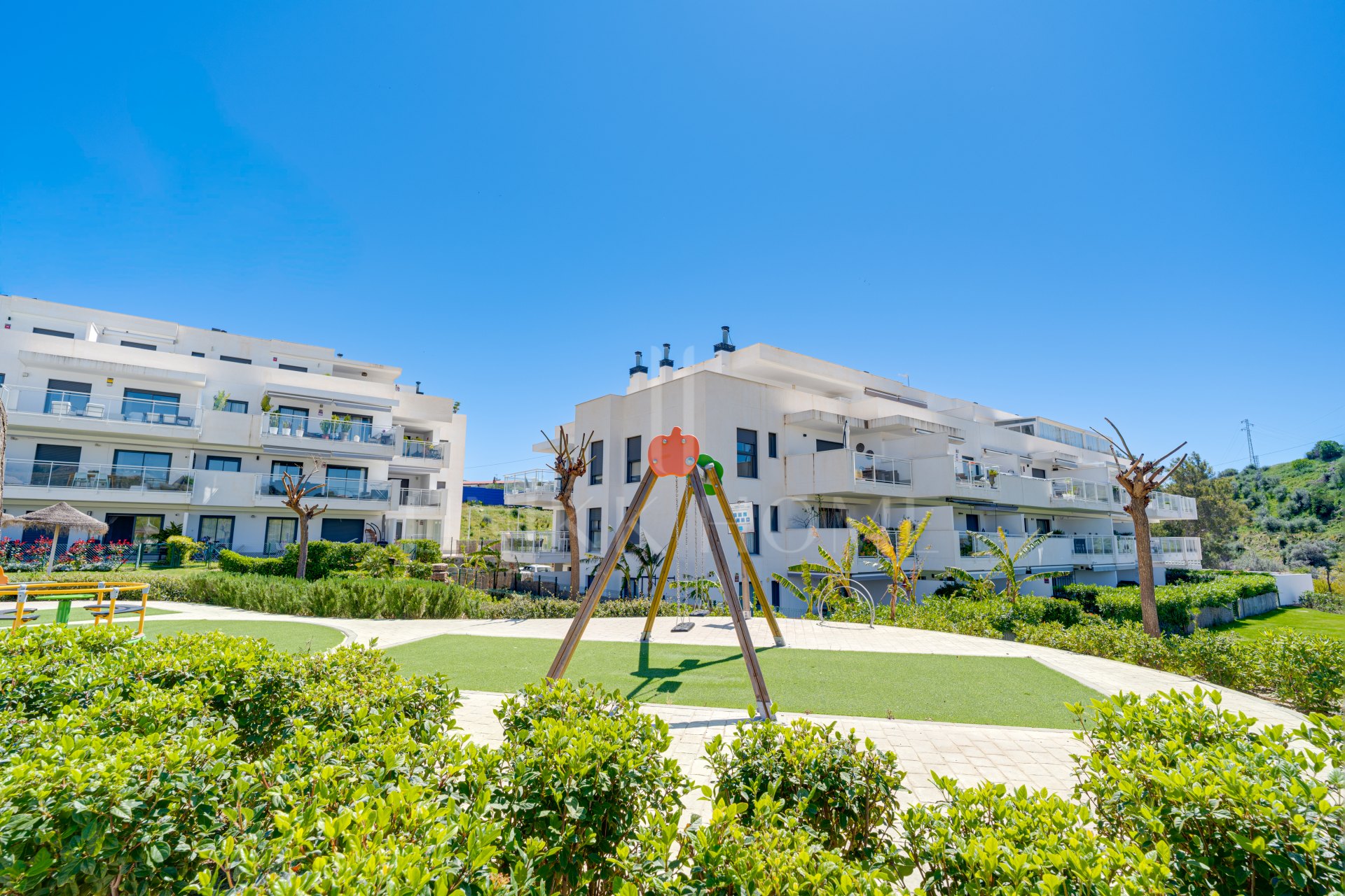 Beautiful, two bedroom ground floor, garden apartment located within the sought-after gated community of El Lagar in La Cala de Mijas