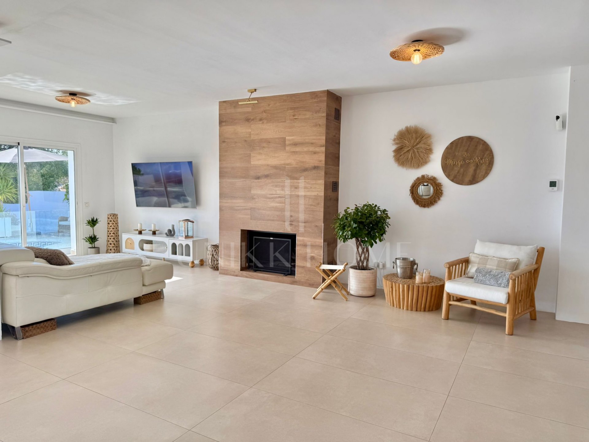 Beautifully renovated, south west facing three bedroom Villa located in Riviera del Sol, Mijas Costa with sea views