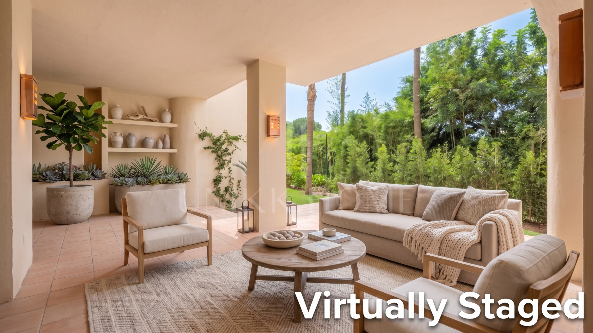 Beautiful, two bedroom, south facing ground floor apartment in the prestigious Mansion Club Marbella