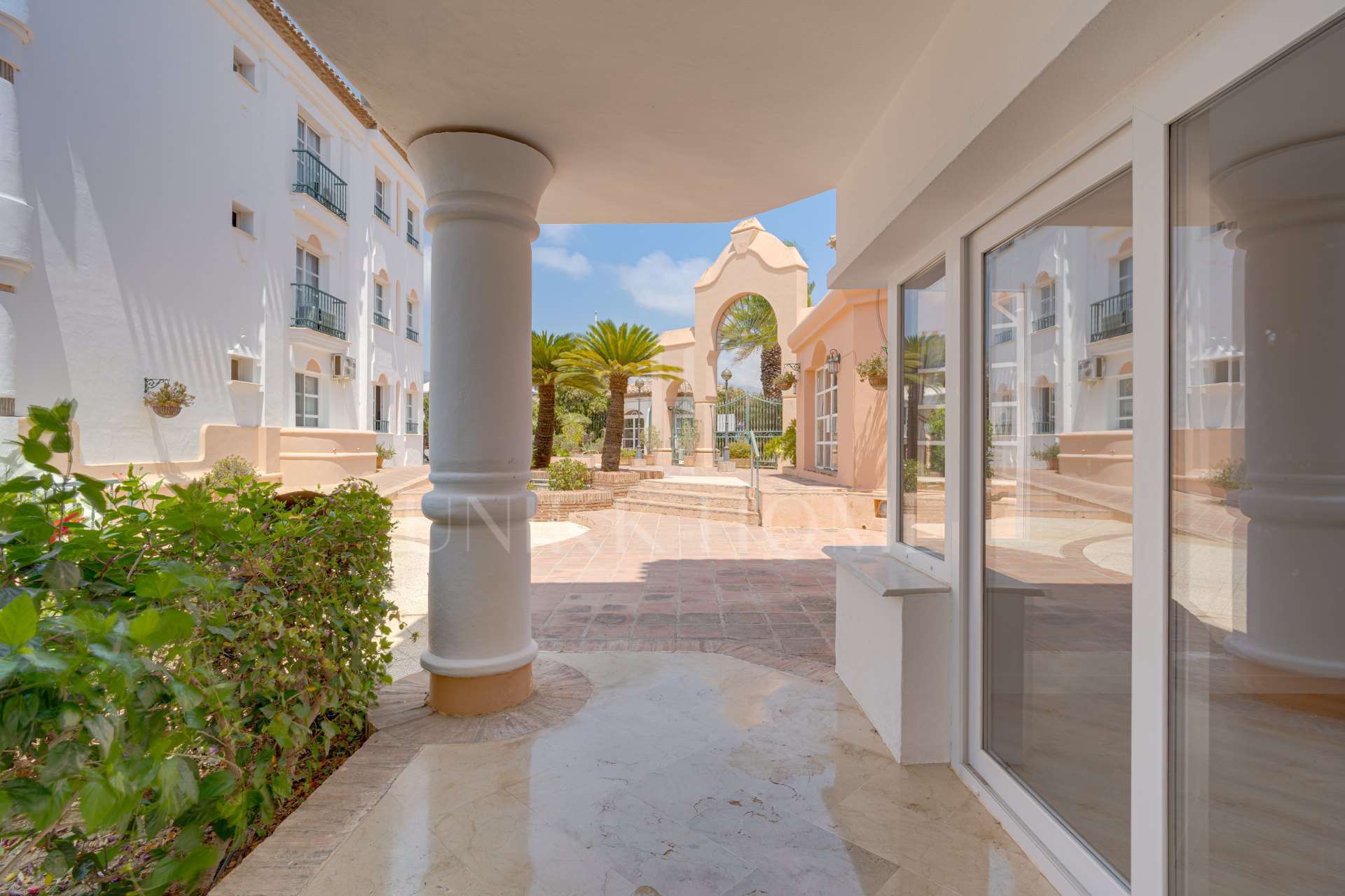 Stunning three bedroom, renovated ground floor apartment situated within the sought-after Matchroom Country Club in Mijas Golf