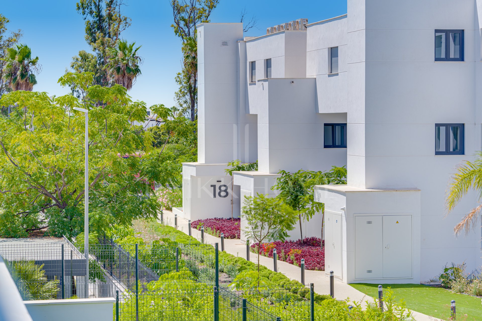 Brand new southwest facing two bedroom apartment located in the sought-after gated community Acqua Gardens, Estepona