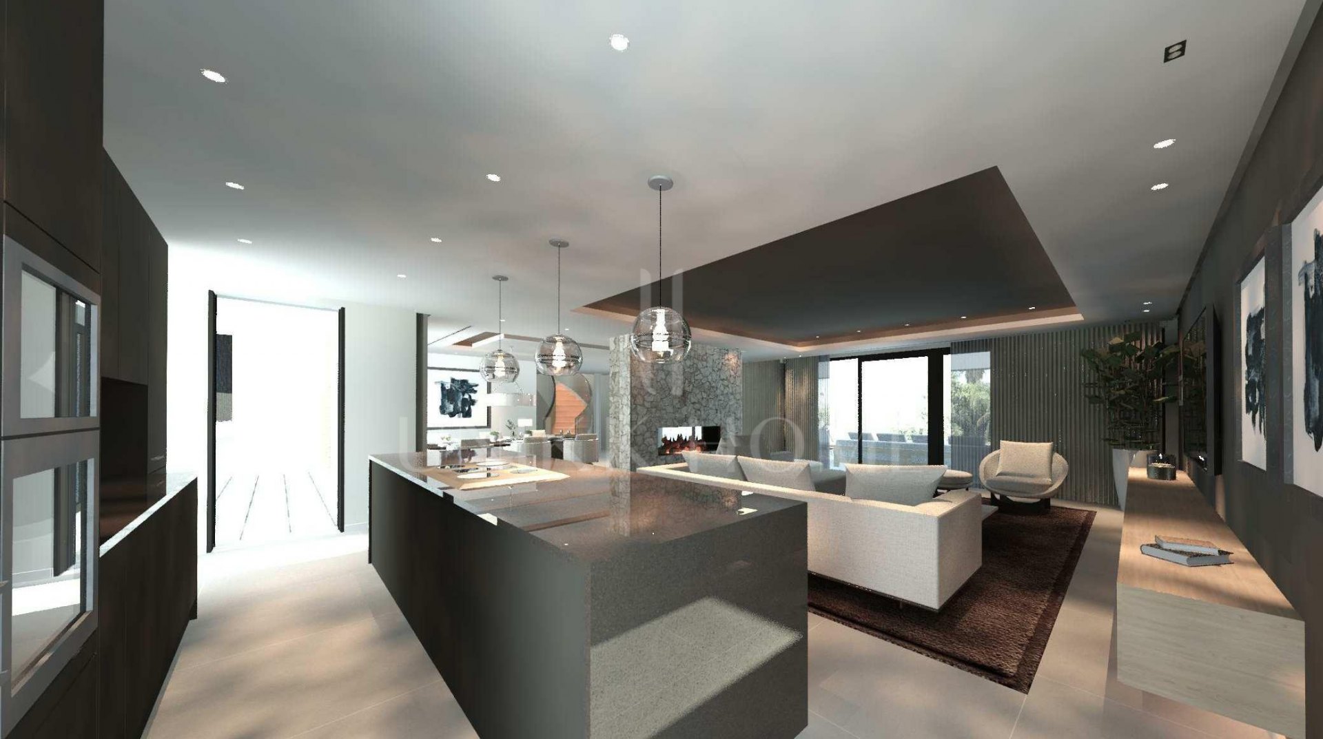 Villa nueva, 4 dormitorios, orientada al sur en Guadalmina Baja