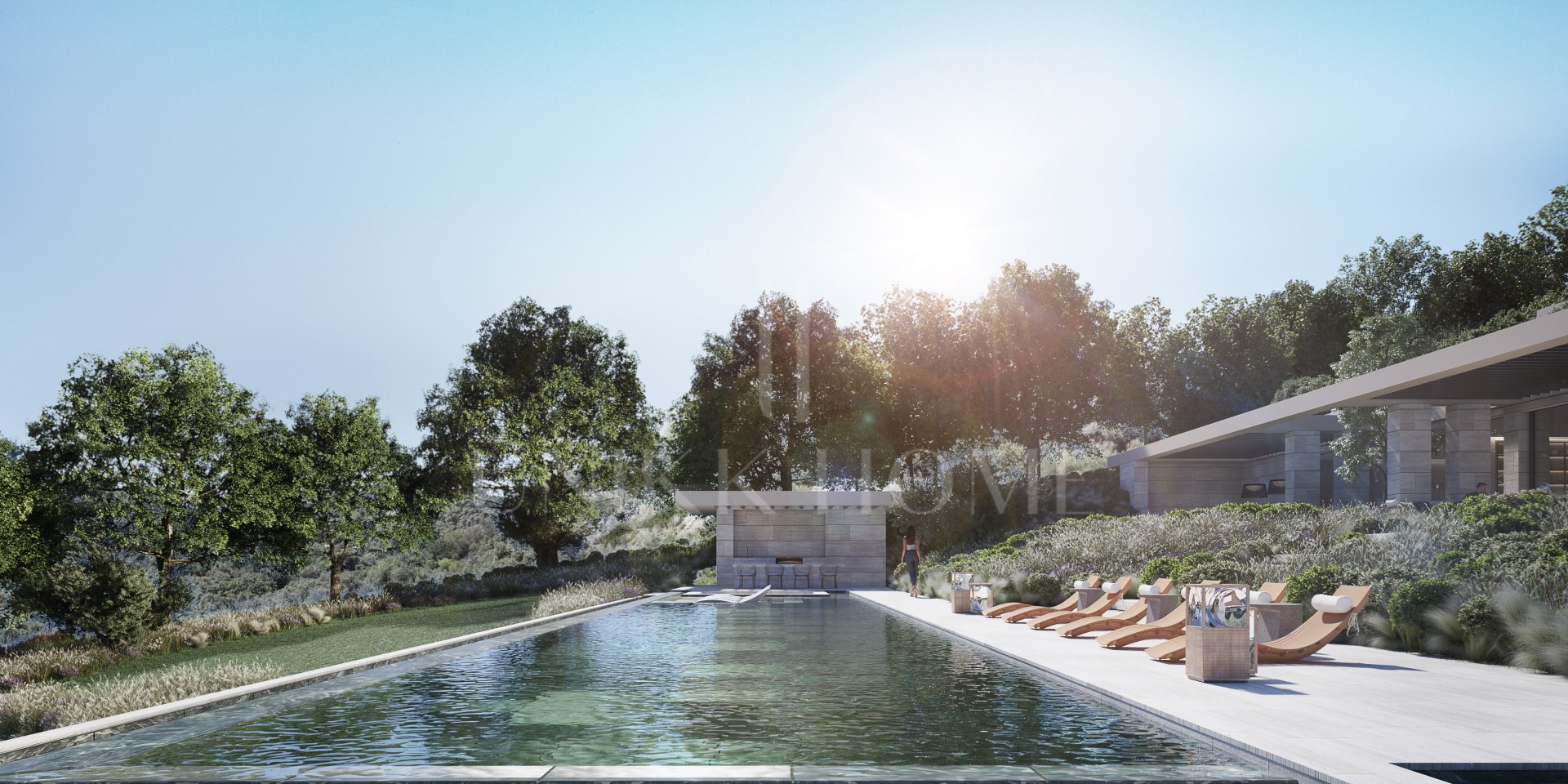 Southwest facing plot in La Zagaleta with a spectacular villa project