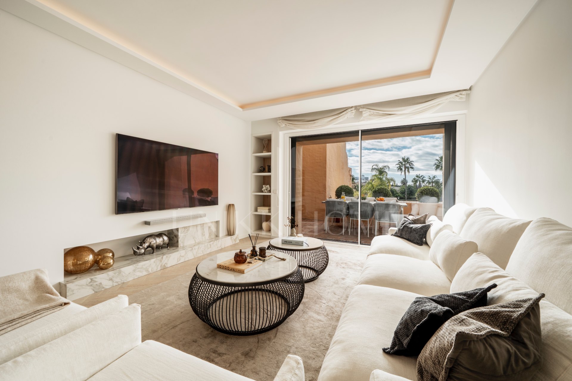 Modern Coastal-Inspired Duplex Penthouse in Gated Community