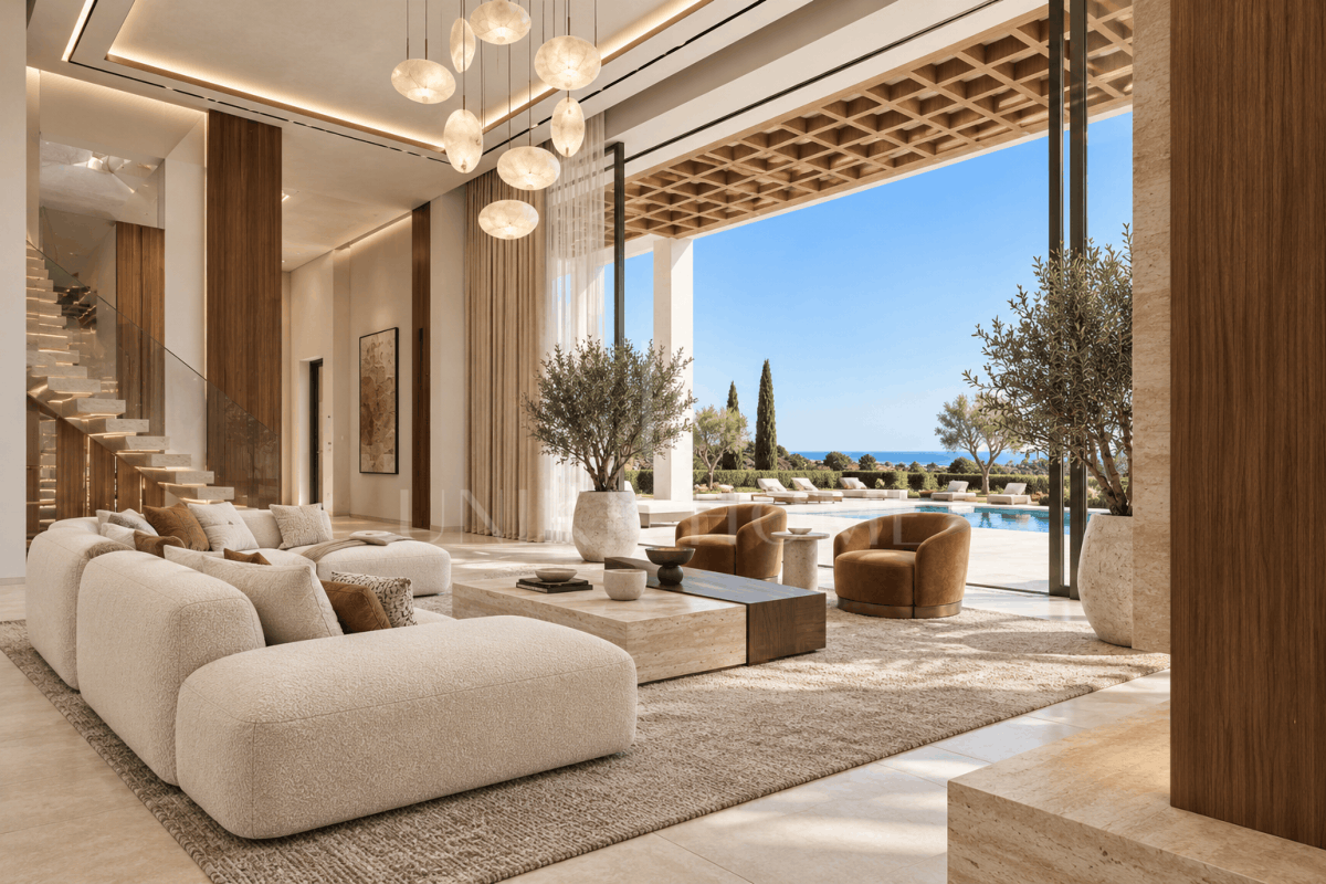 Exclusive Luxury Villa Project with Panoramic Sea Views on the Frontline of Golf in Los Flamingos, Benahavís
