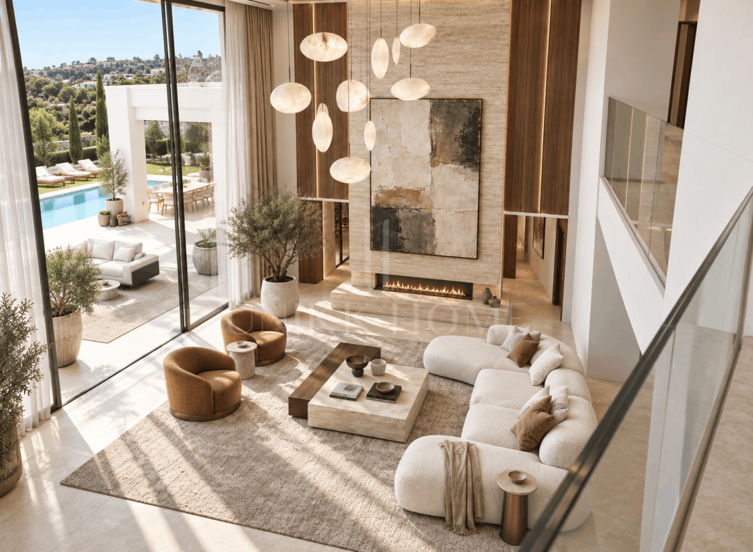 Exclusive Luxury Villa Project with Panoramic Sea Views on the Frontline of Golf in Los Flamingos, Benahavís
