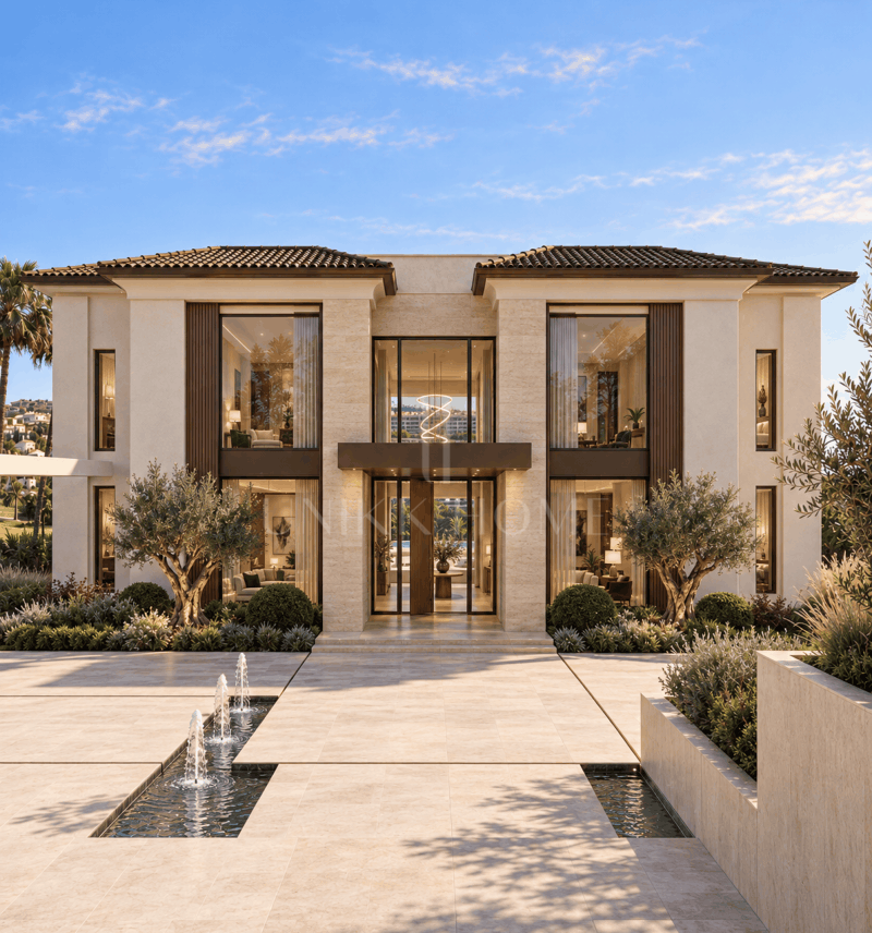 Exclusive Luxury Villa Project with Panoramic Sea Views on the Frontline of Golf in Los Flamingos, Benahavís