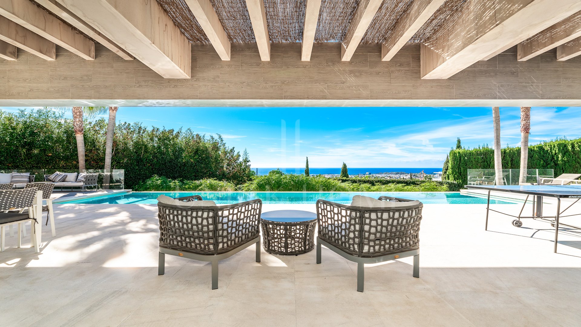 Modern Villa with Spectacular Sea Views Right on the Golf Course