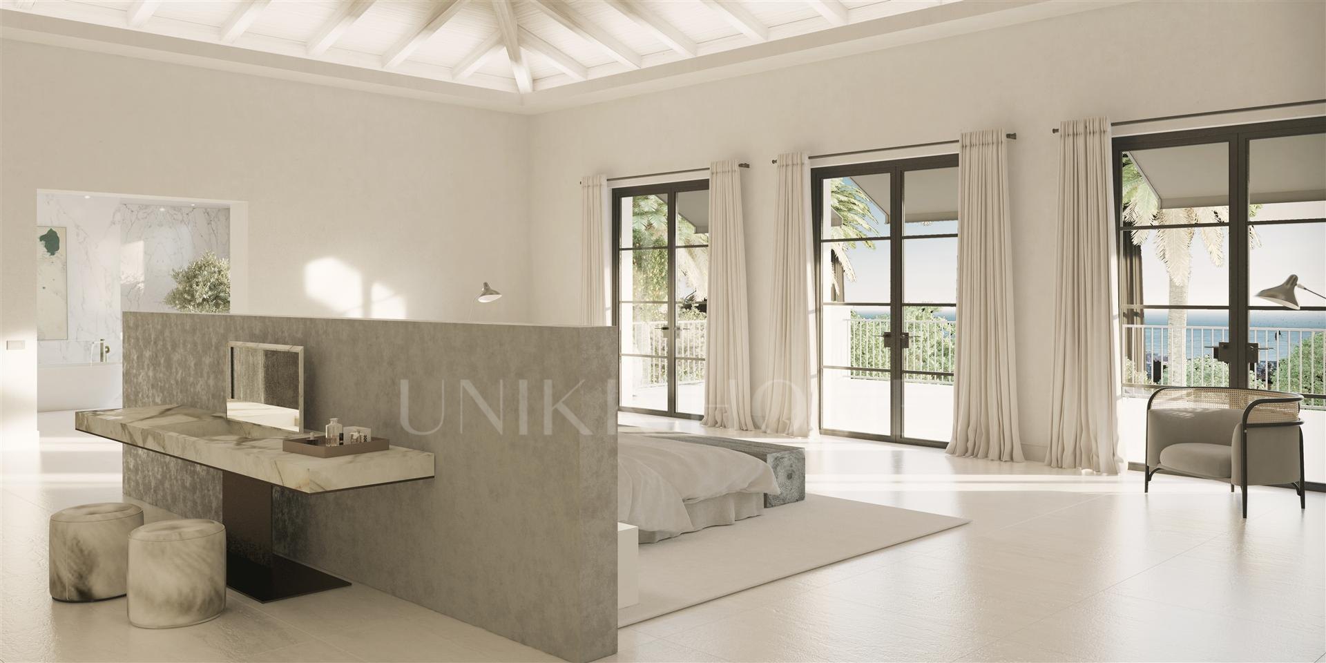 Parcela con proyecto y con licencia con vistas al mar en Cascada de Camojan, Marbella Milla de Oro