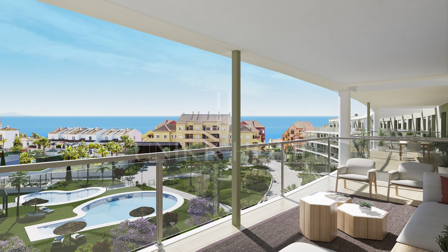 Ático moderno de 3 dormitorios con vistas al mar - Playa de Manilva