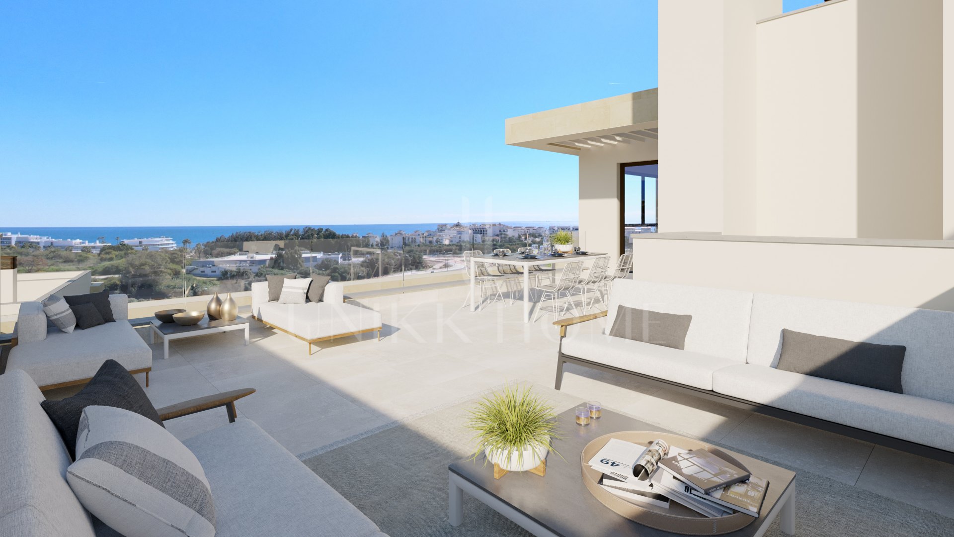 Sea View Penthouse with 40 m² Terrace – Estepona