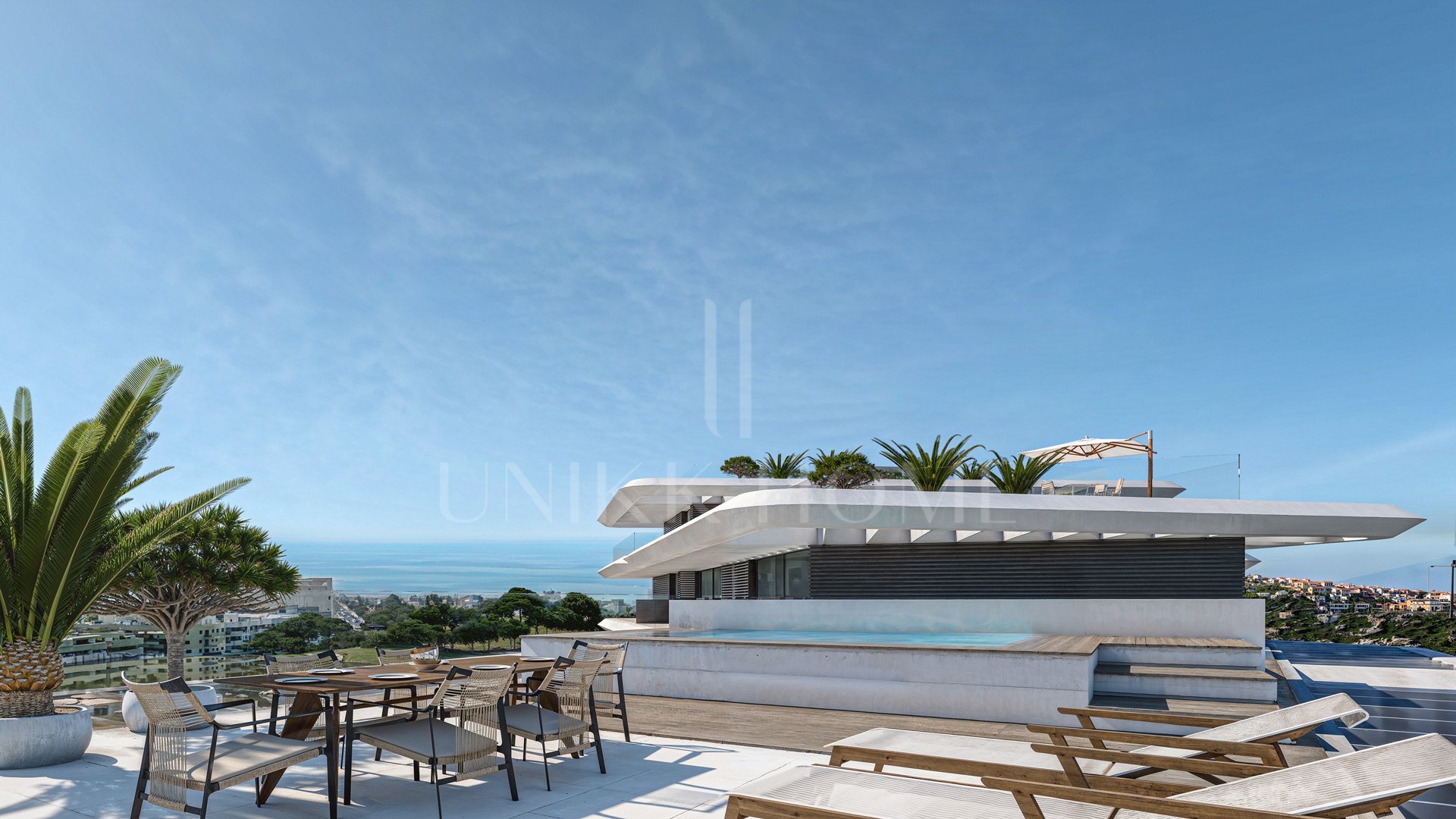 PENTHOUSE WITH PRIVATE POOL AND PANORAMIC SEA VIEWS - LAS MESAS - ESTEPONA TOWN