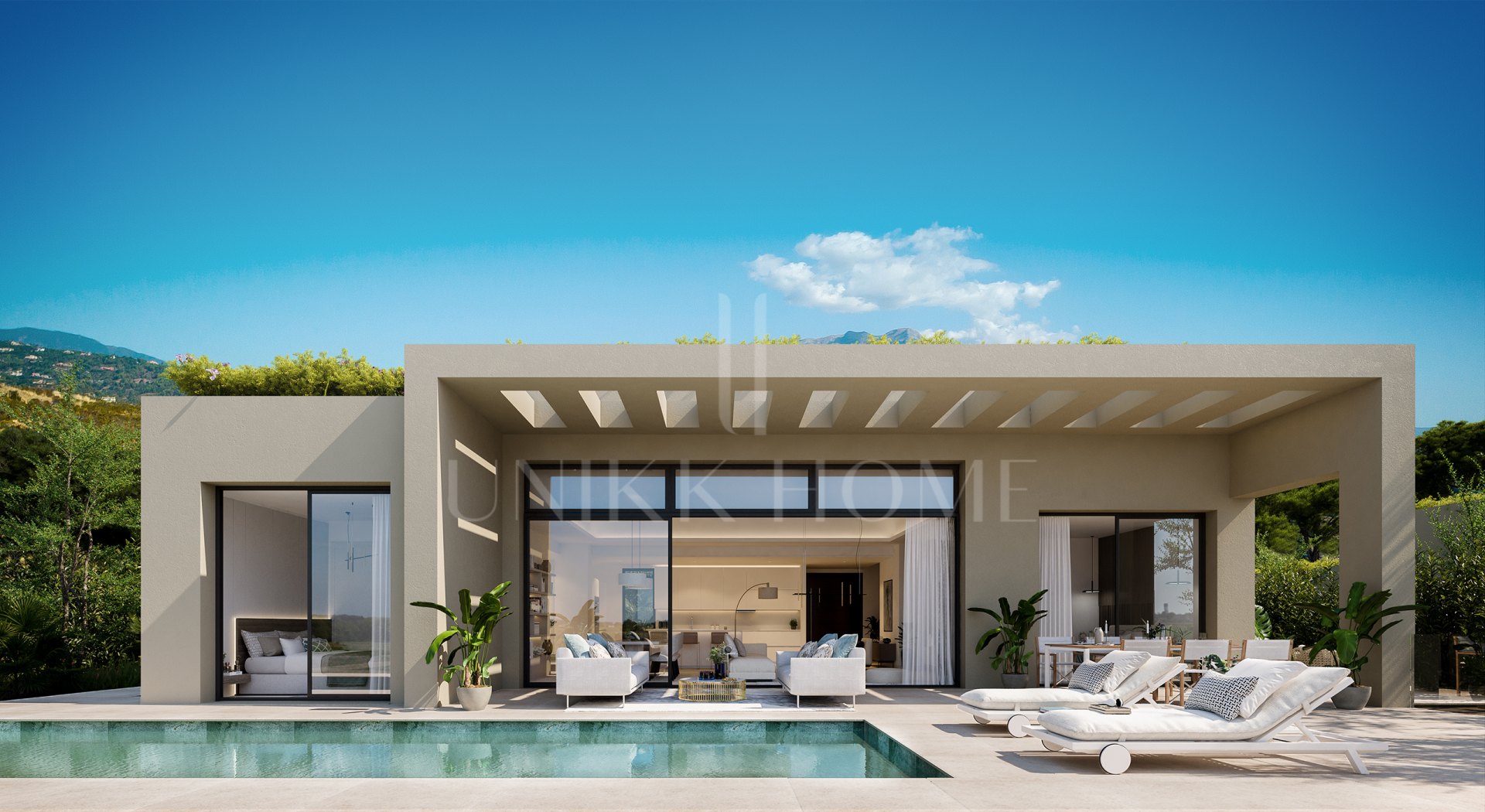 An Unrivaled Residence: Modern Living with a View on the Sea on Benahavis Hills