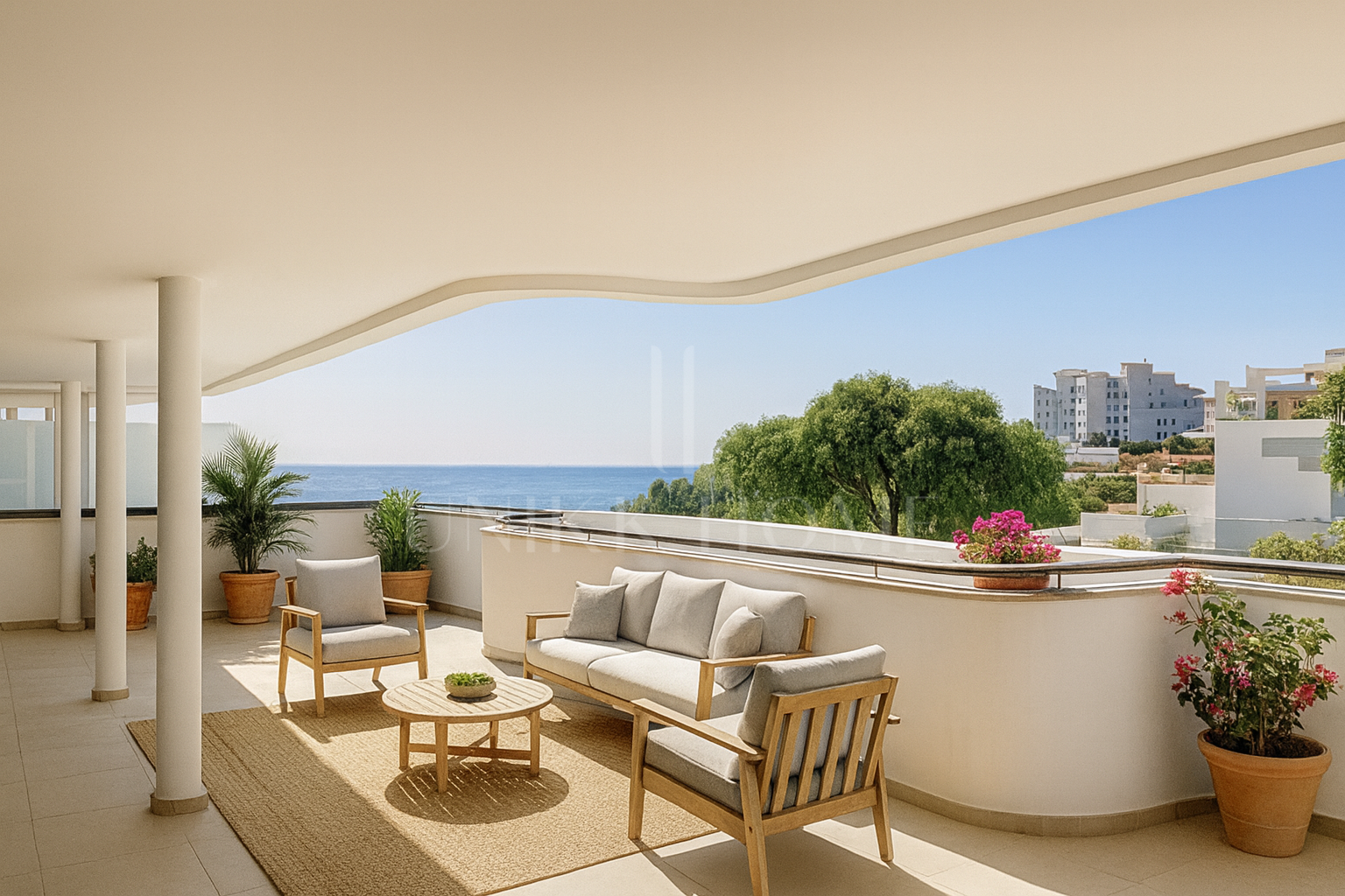 ELEVATED GROUND FLOOR WITH SEA VIEWS – 4 BEDROOMS AND LARGE TERRACE – LAS MESAS ESTEPONA