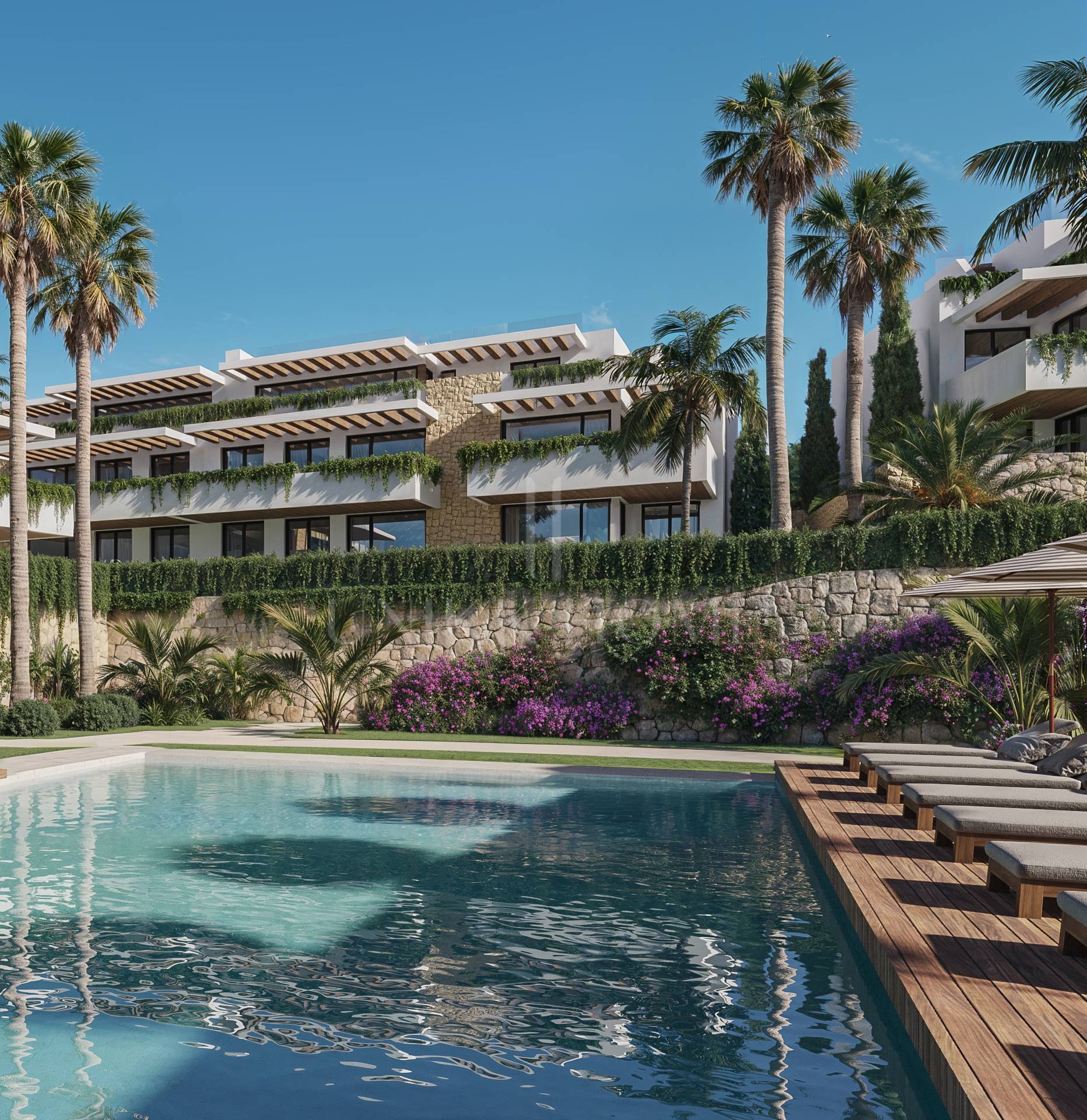 3 BEDROOMS GROUND FLOOR APARTMENT IN MODERN COMPLEX IN ESTEPONA WEST