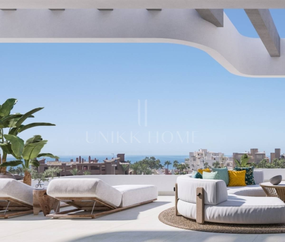 ÁTICO MODERNO CON VISTAS AL MAR EN NUEVO COMPLEJO RESIDENCIAL A SOLO UNOS PASOS DE LA PLAYA