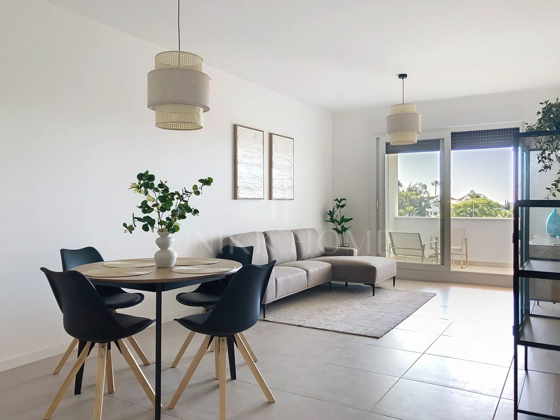 Brand New Furnished Apartment: with Garden, Sea Views, Steps from the Beach - West Estepona